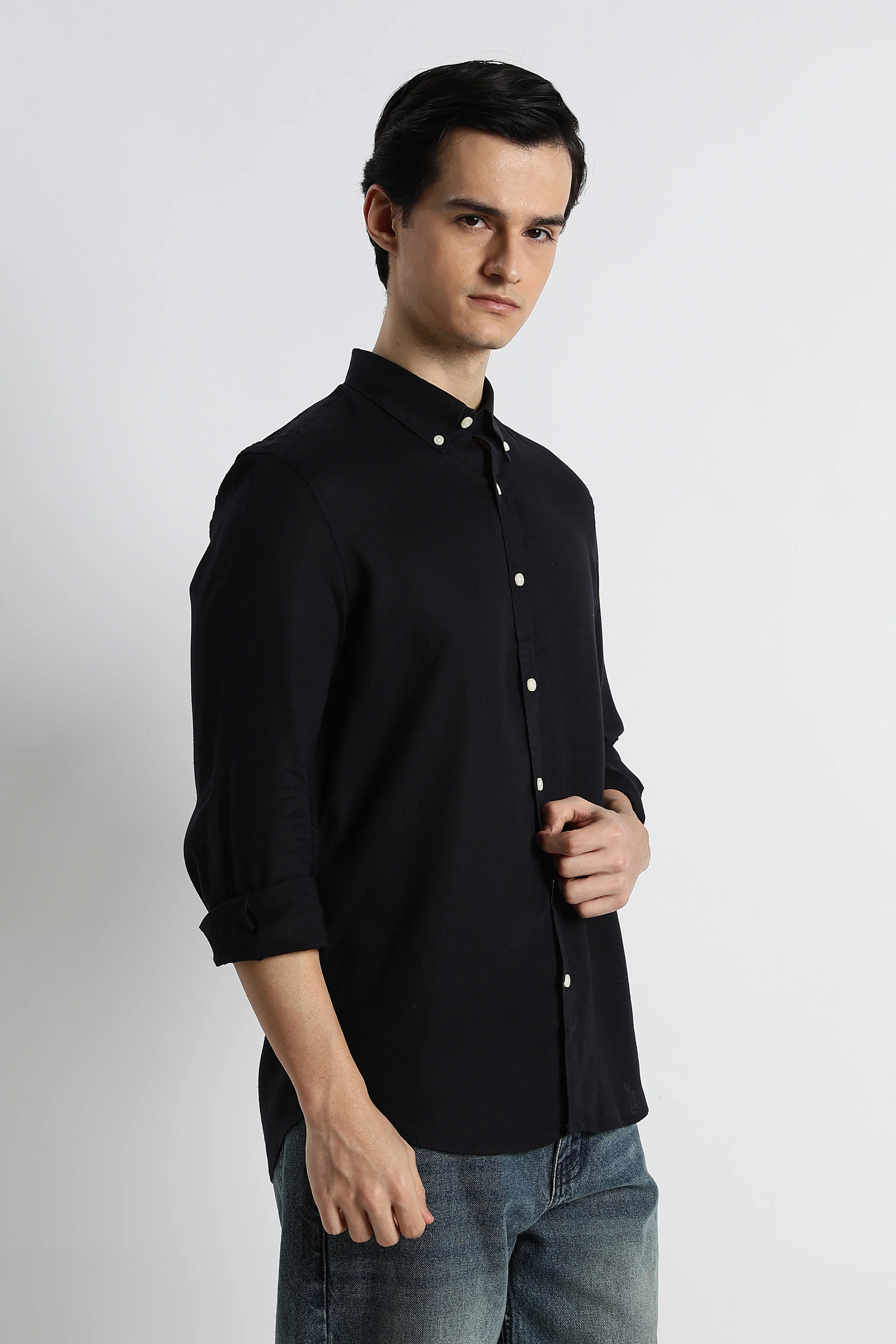 Men Cotton-Linen Shirt - Image 6
