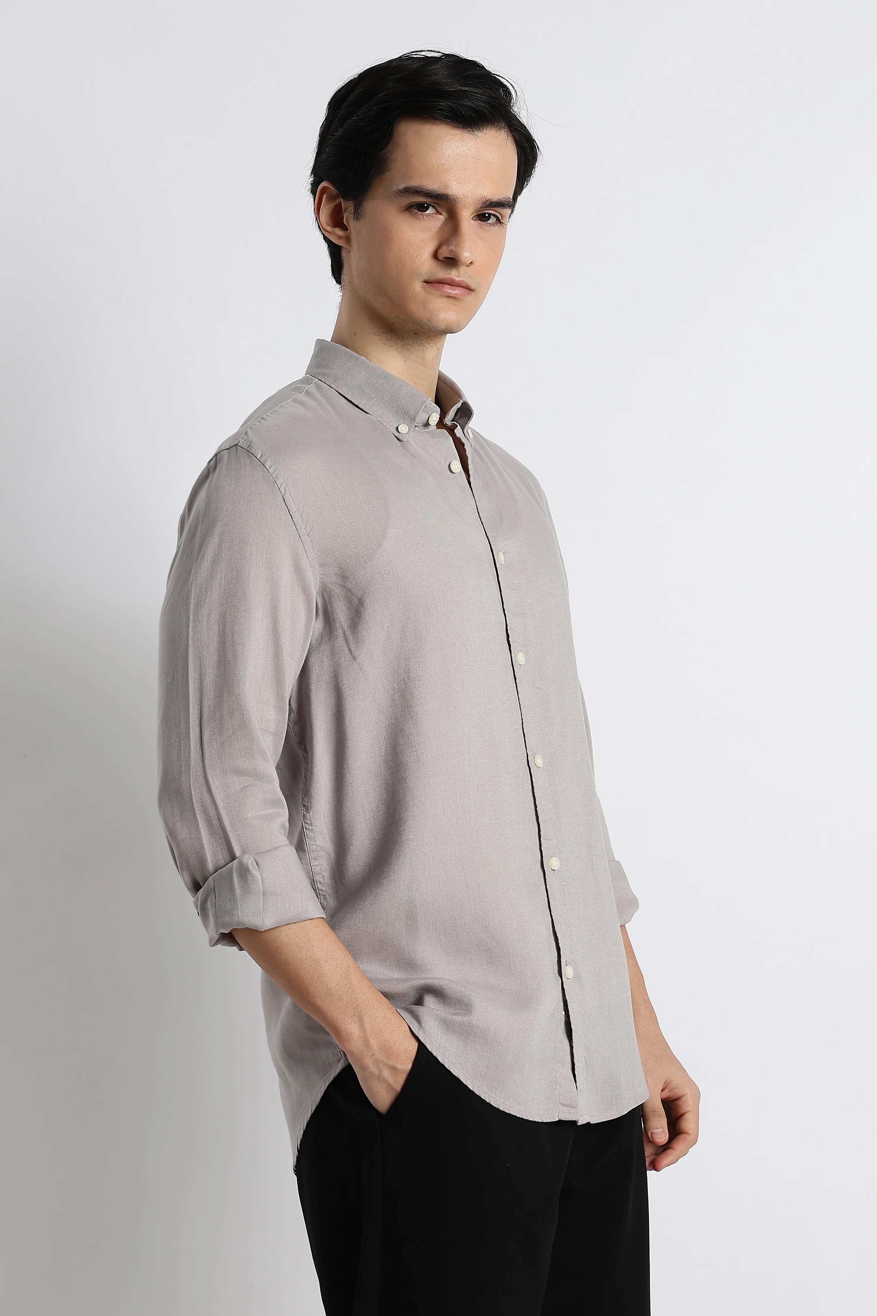 Men Cotton-Linen Shirt - Image 6