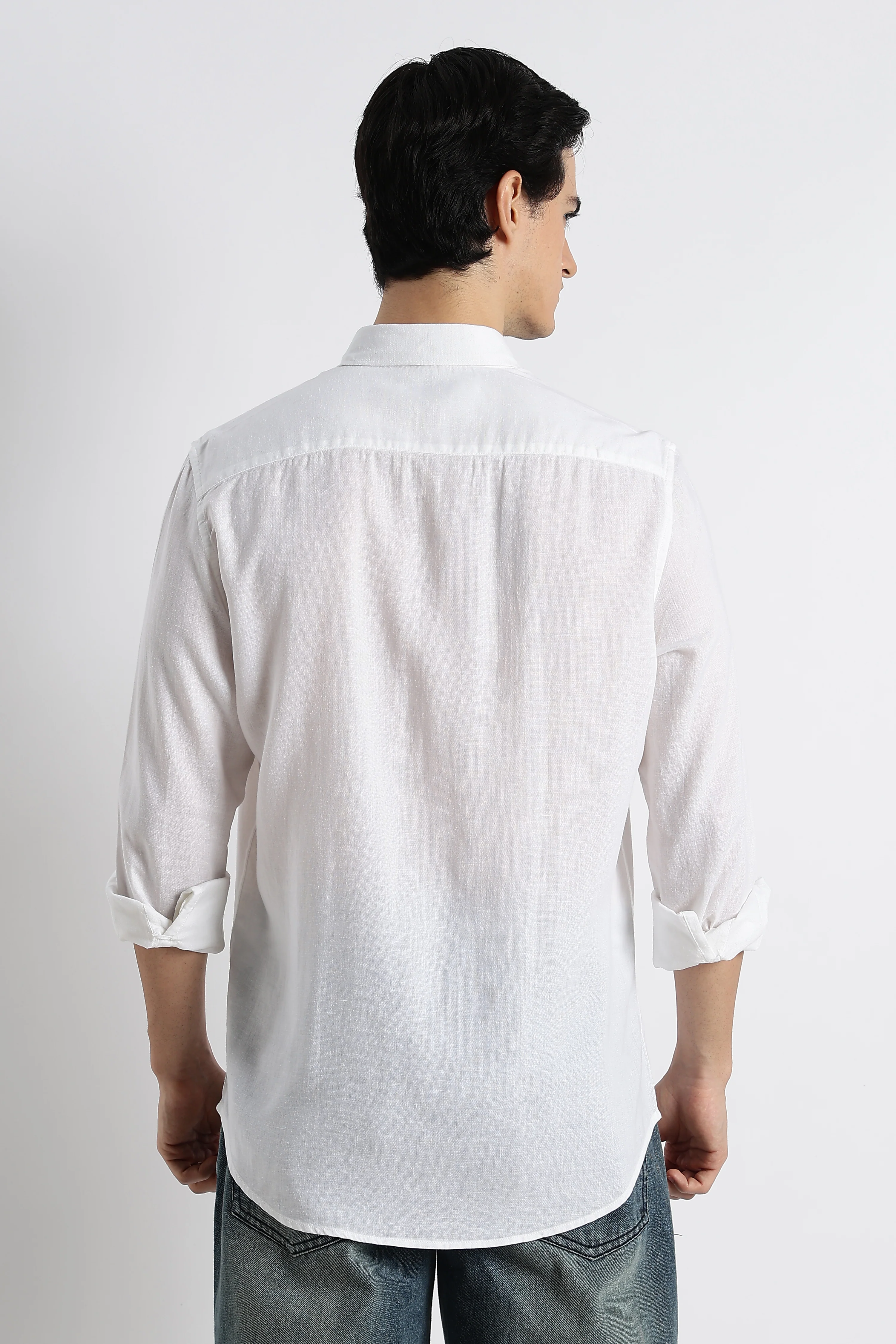 Men Cotton-Linen Shirt - Image 2