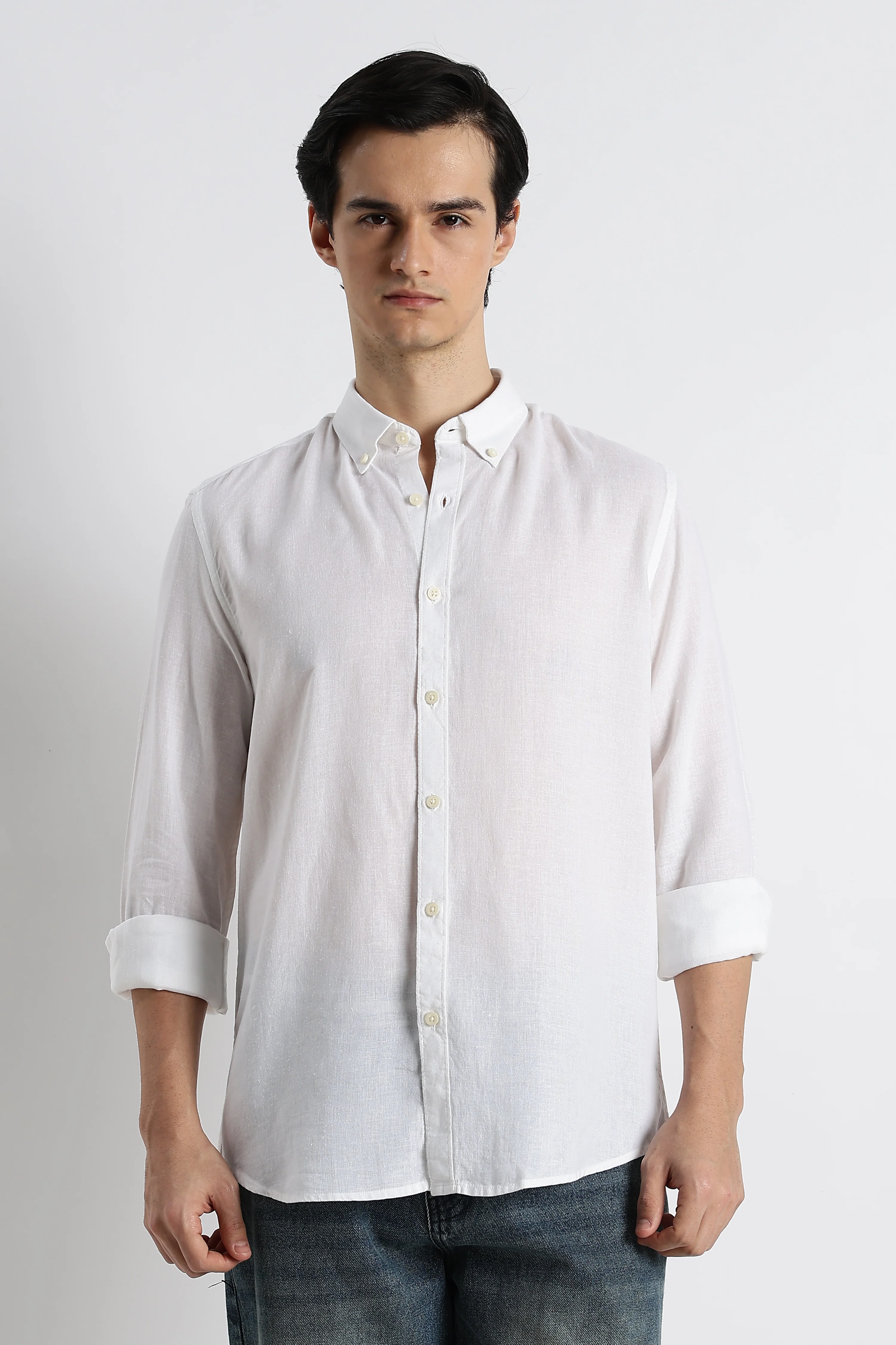 Men Cotton-Linen Shirt - Image 4