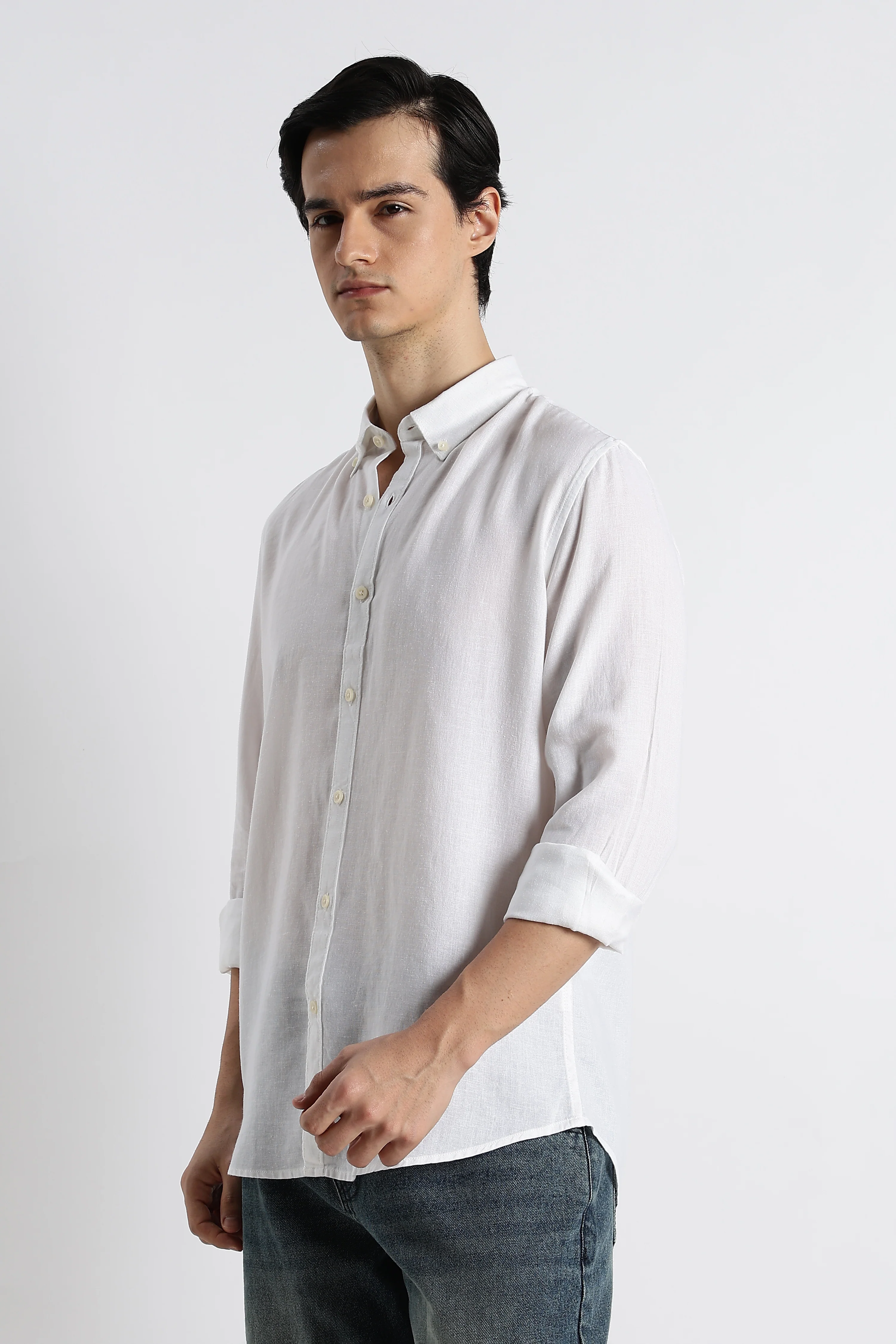 Men Cotton-Linen Shirt - Image 5