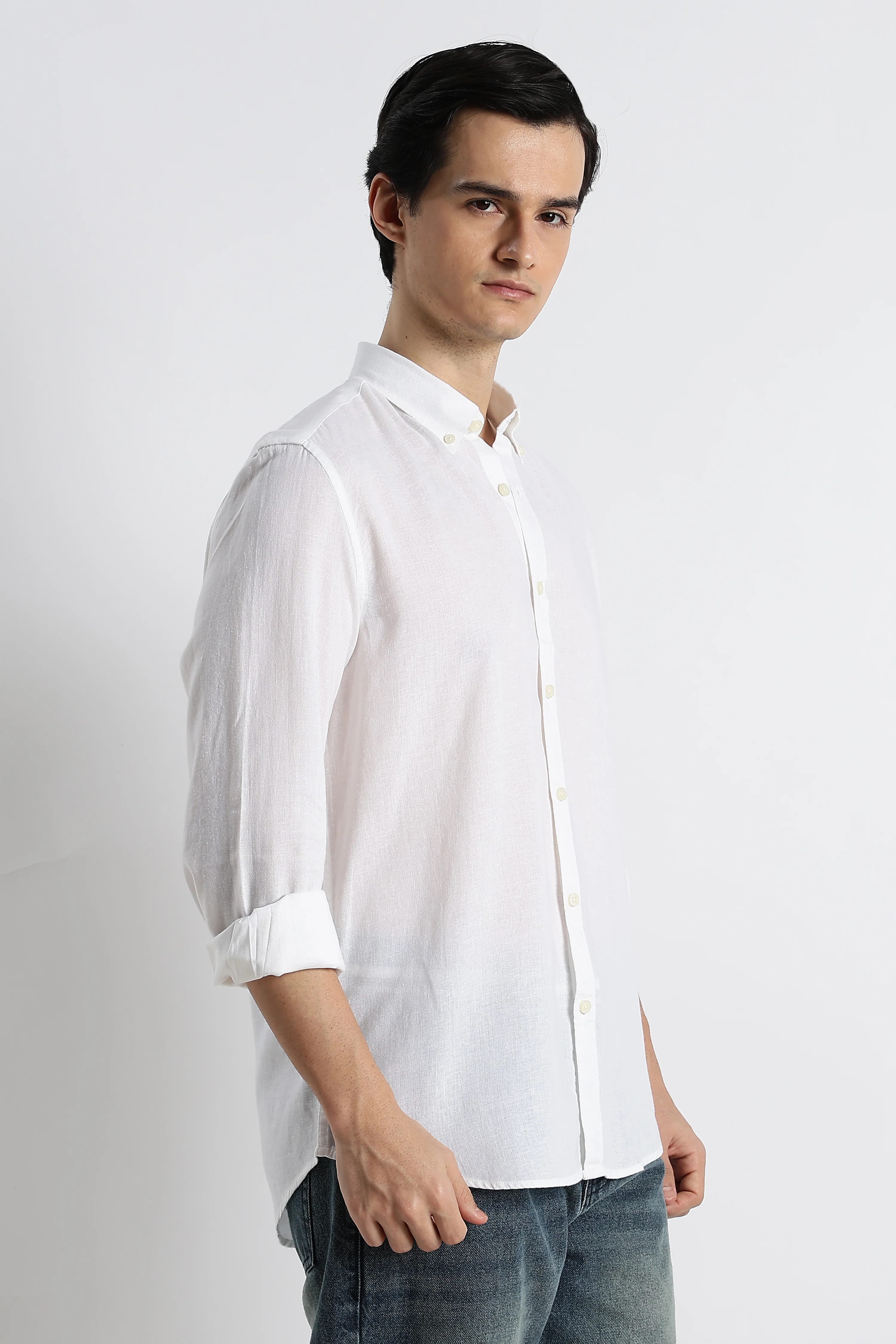 Men Cotton-Linen Shirt - Image 6