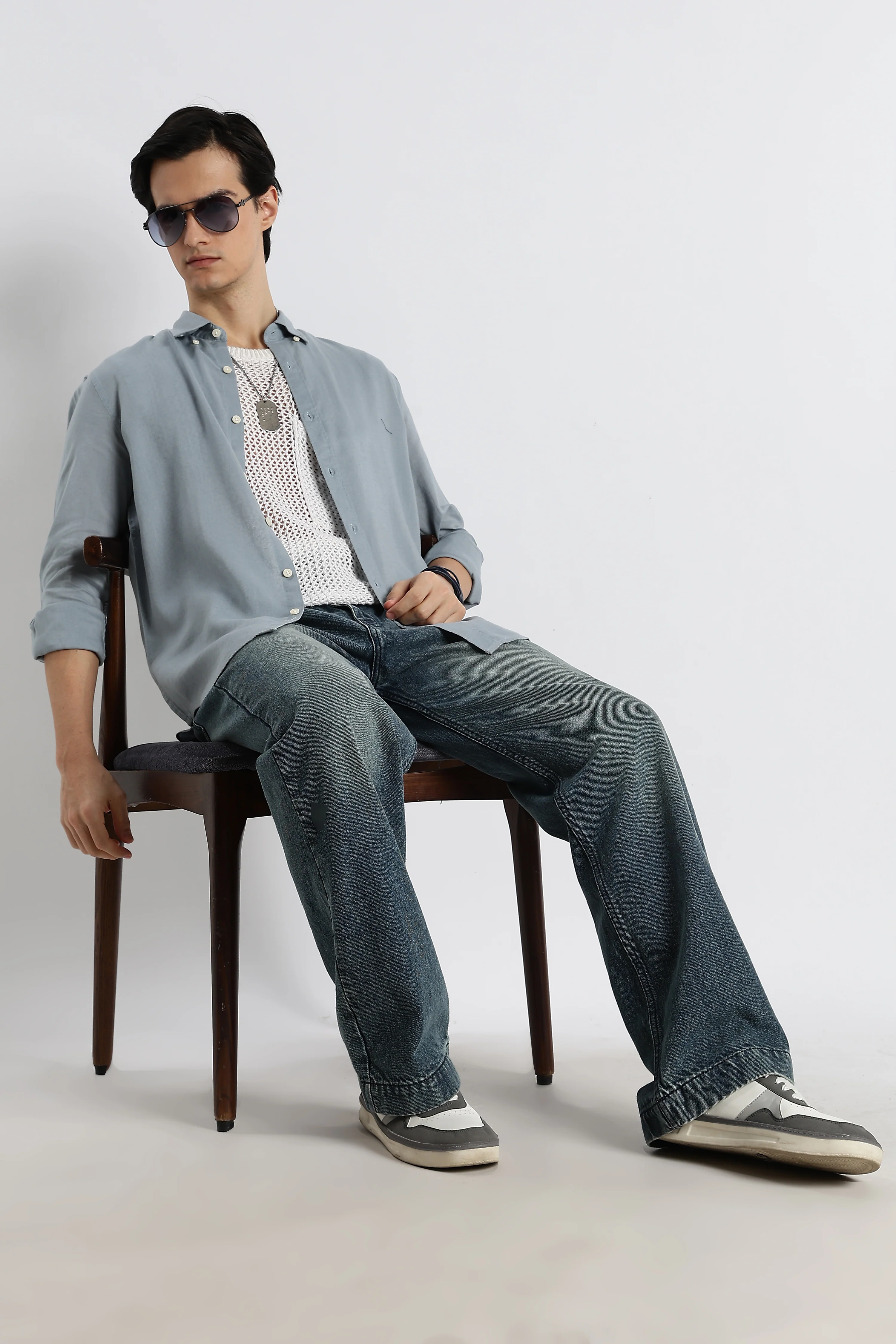 Men Cotton-Linen Shirt