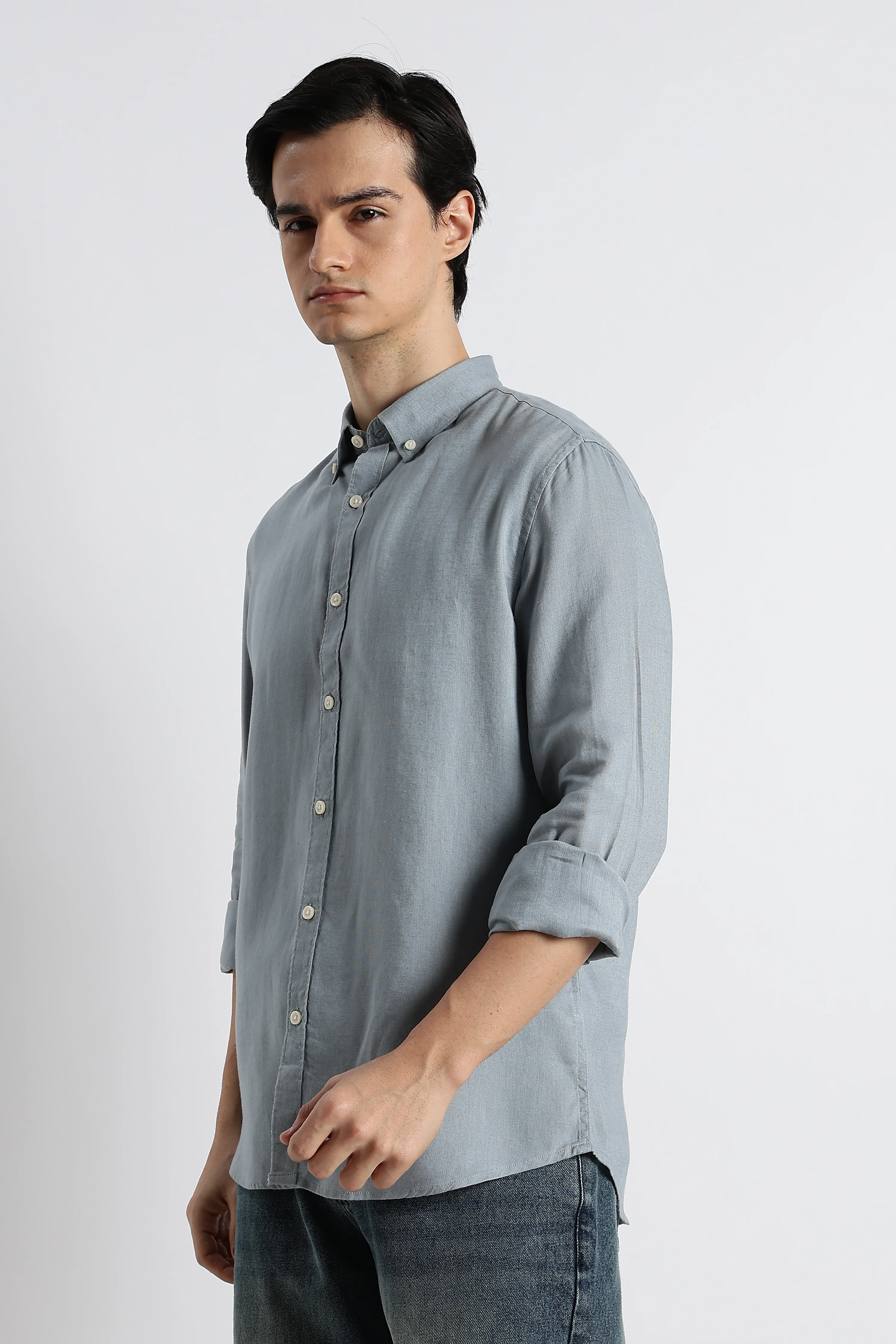 Men Cotton-Linen Shirt - Image 10