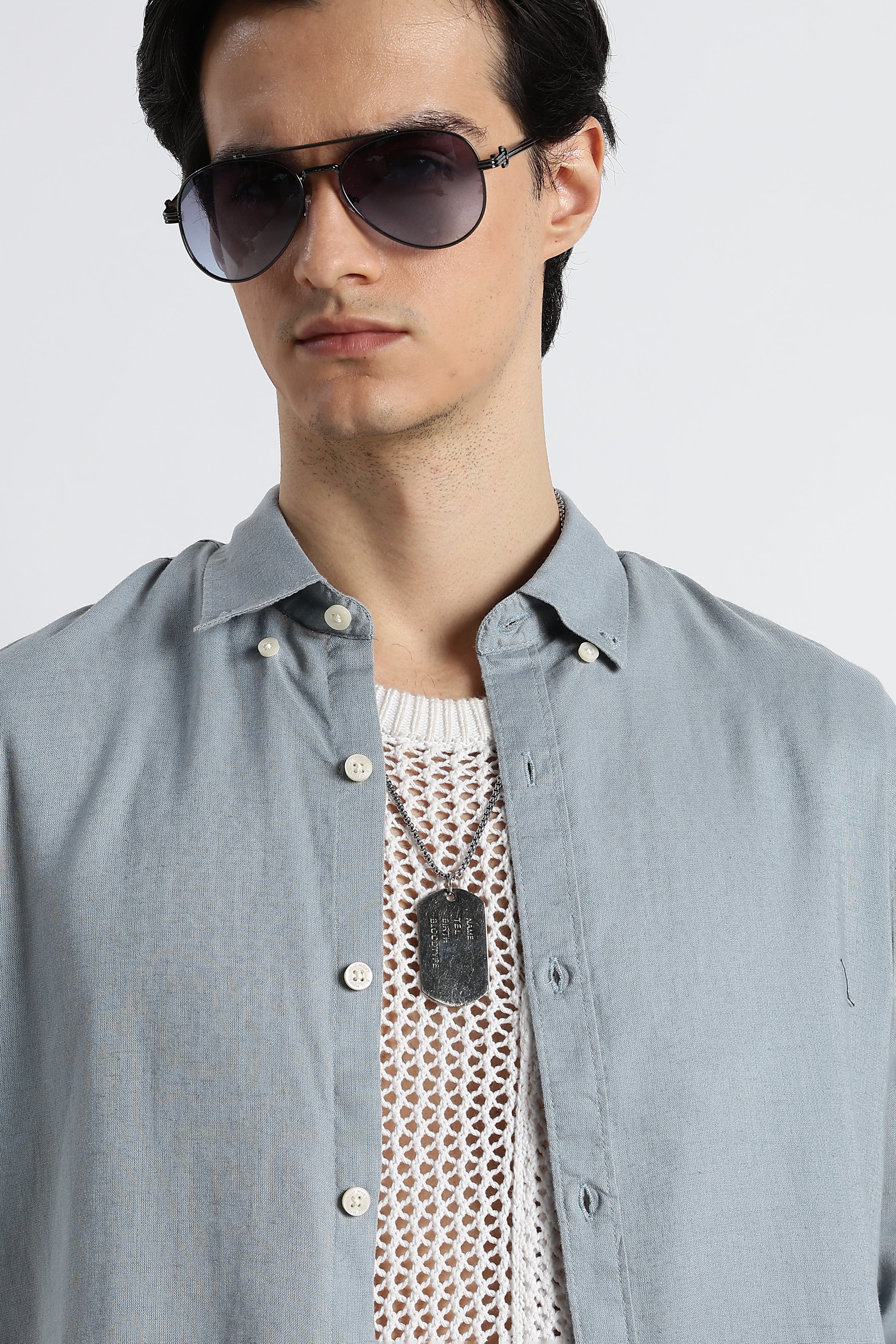 Men Cotton-Linen Shirt - Image 4