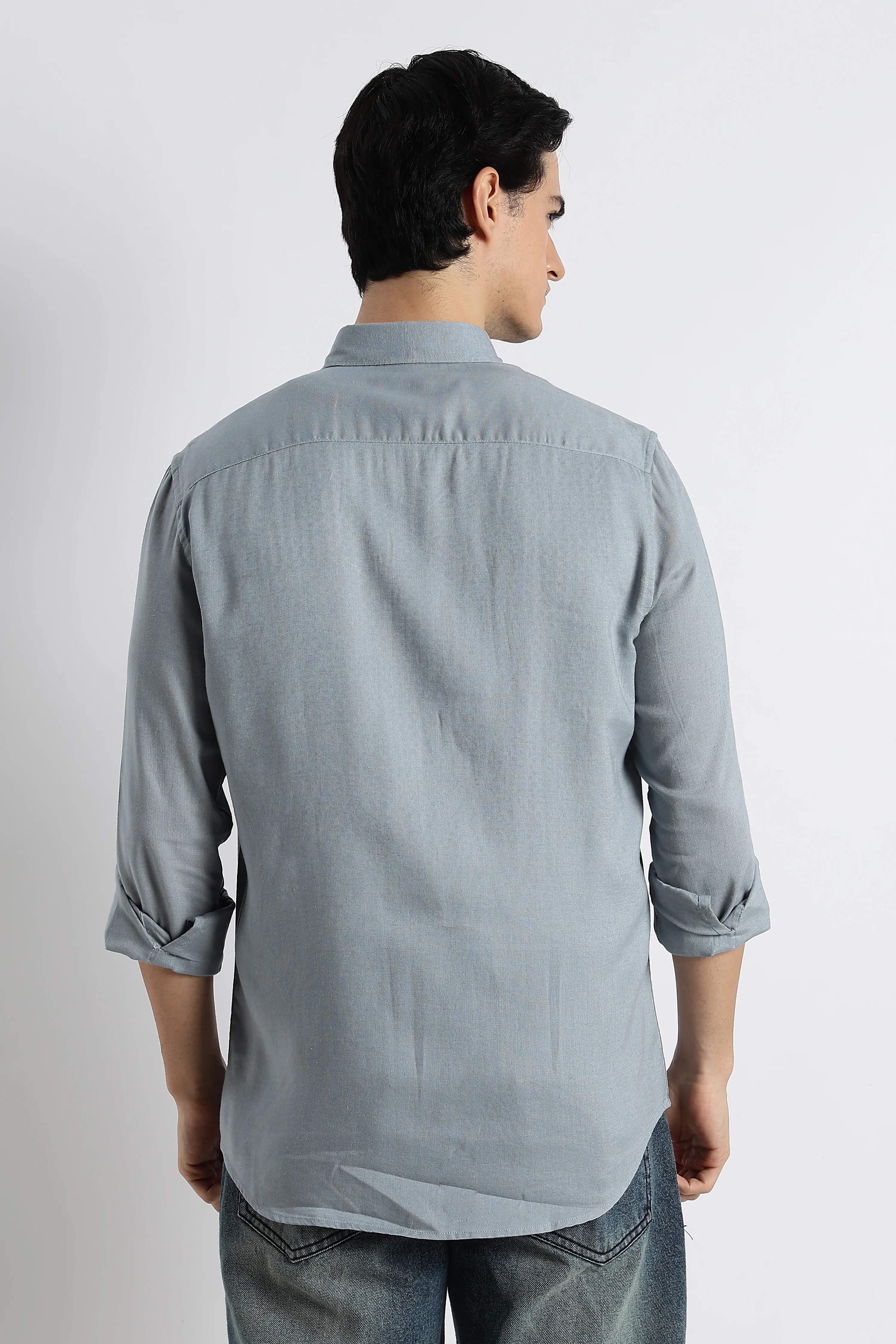 Men Cotton-Linen Shirt - Image 7