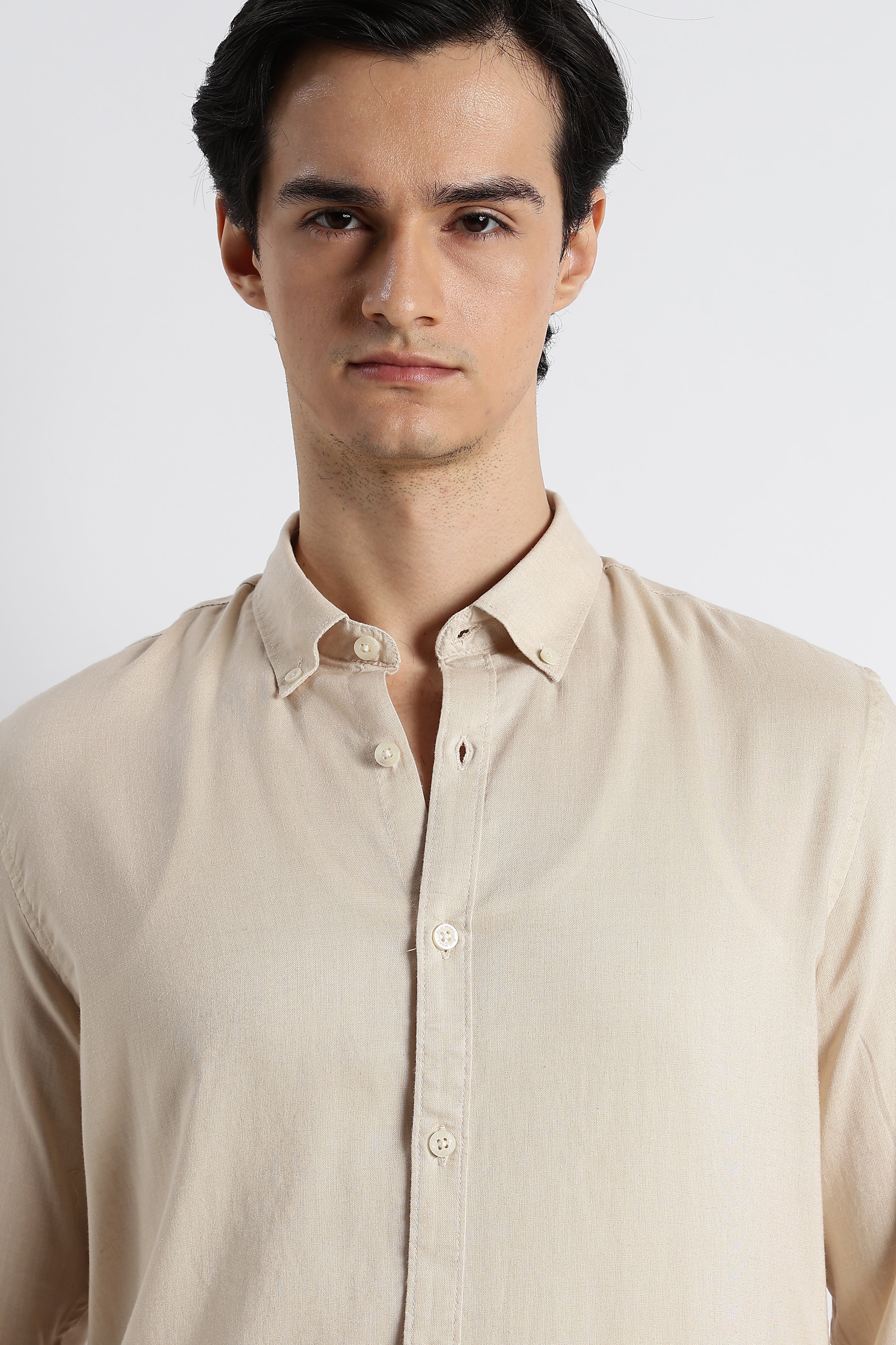 Men Cotton-Linen Shirt - Image 3