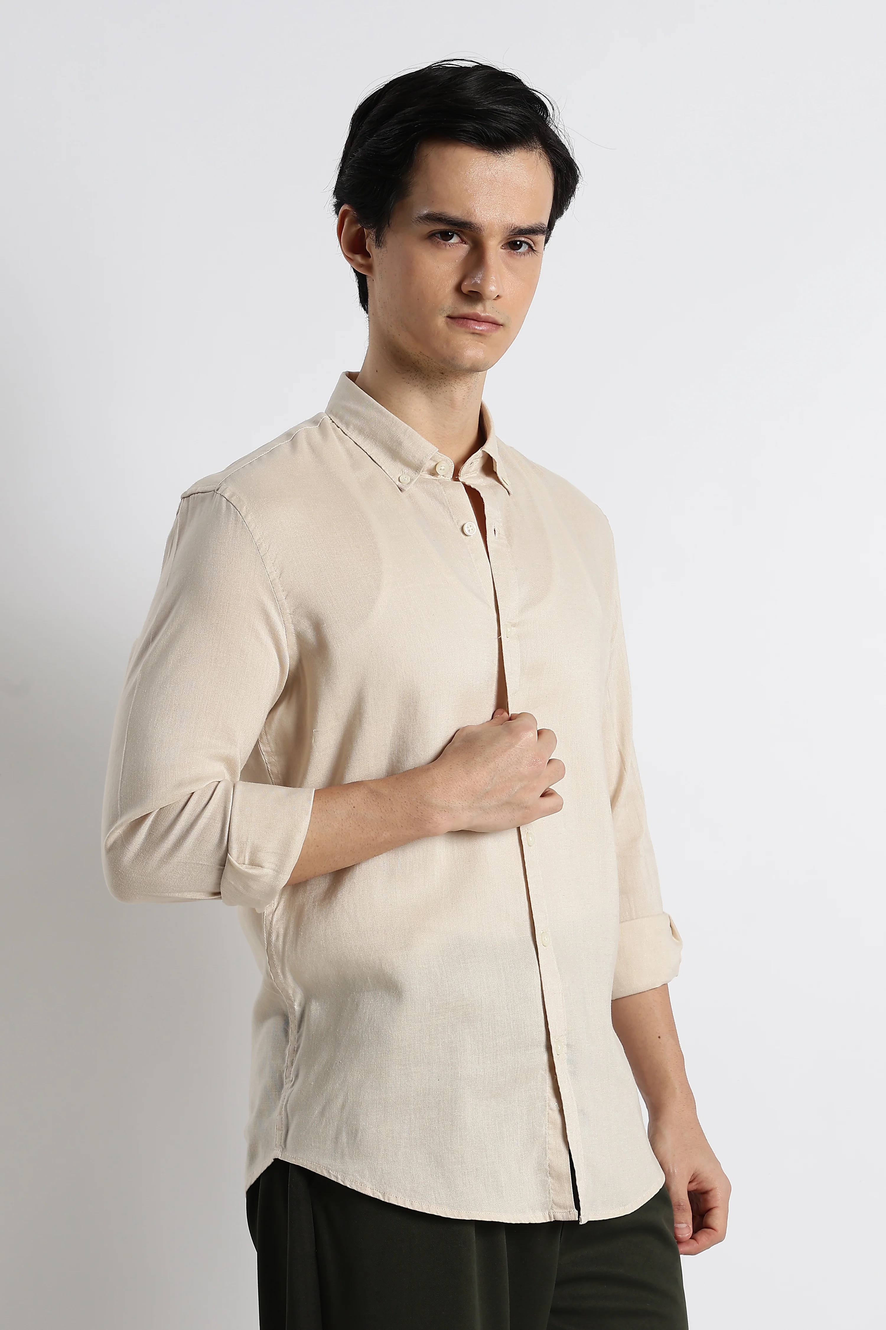 Men Cotton-Linen Shirt - Image 6
