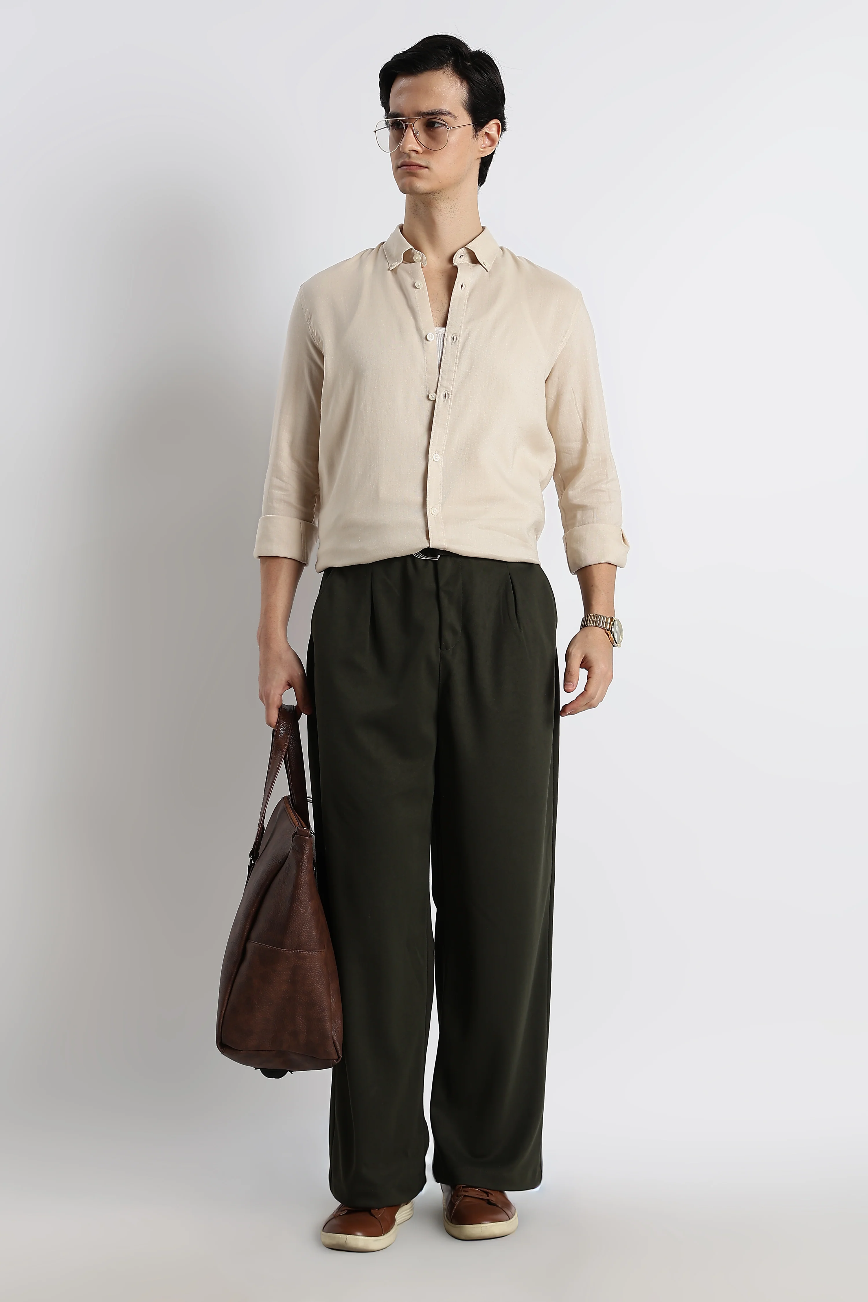 Men Cotton-Linen Shirt - Image 7