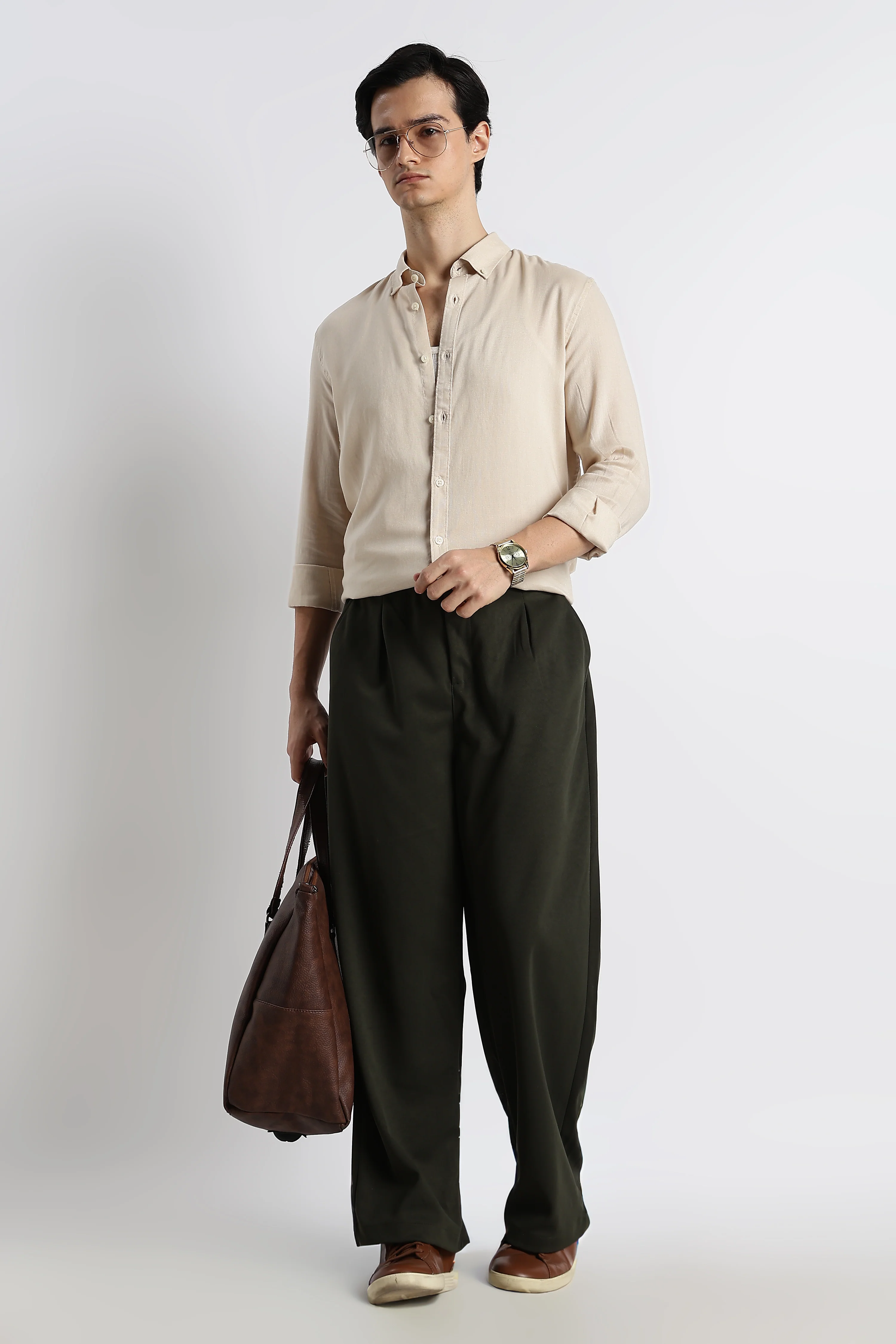 Men Cotton-Linen Shirt - Image 8