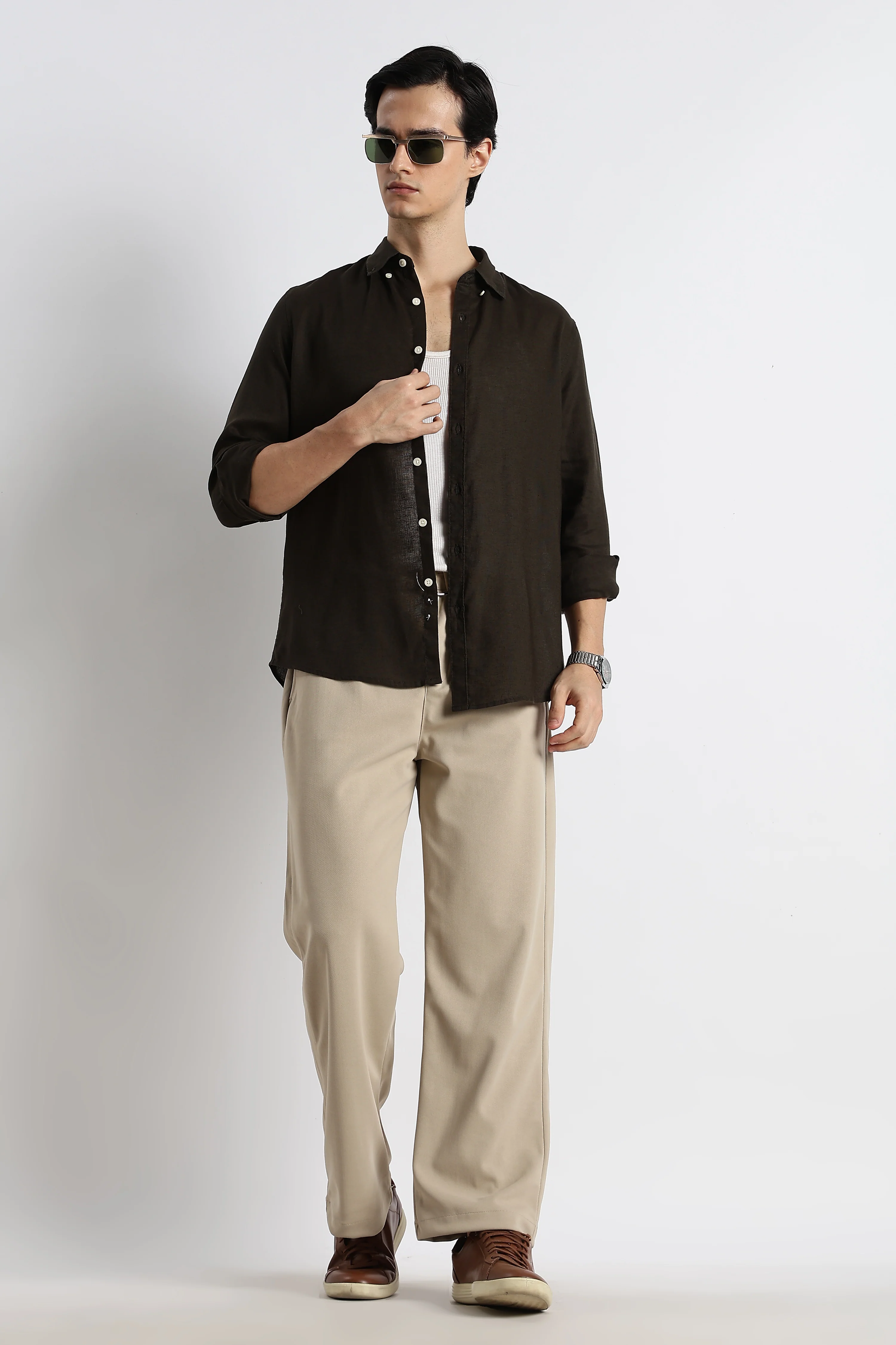 Men Cotton-Linen Shirt - Image 3
