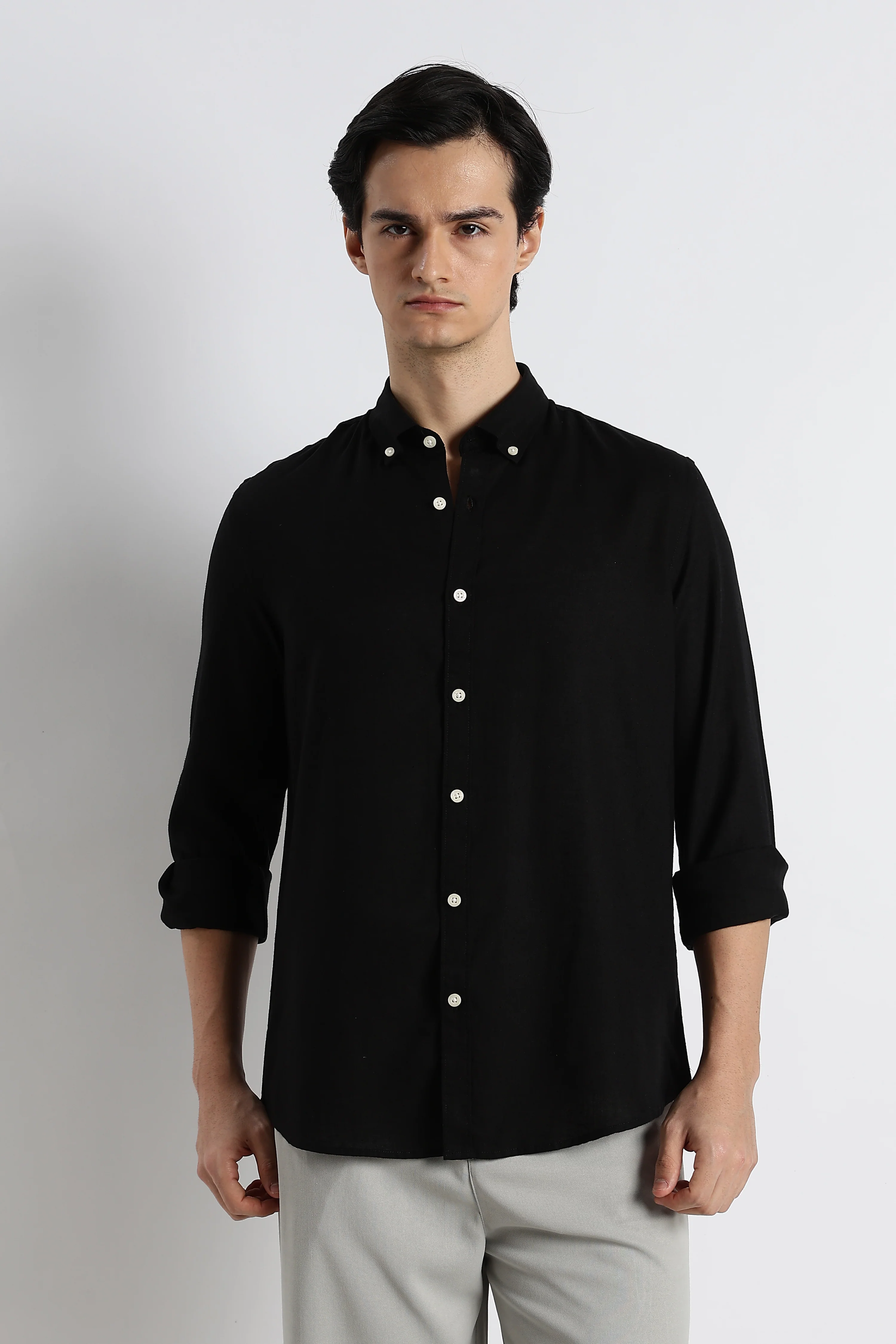 Men Cotton-Linen Shirt - Image 4