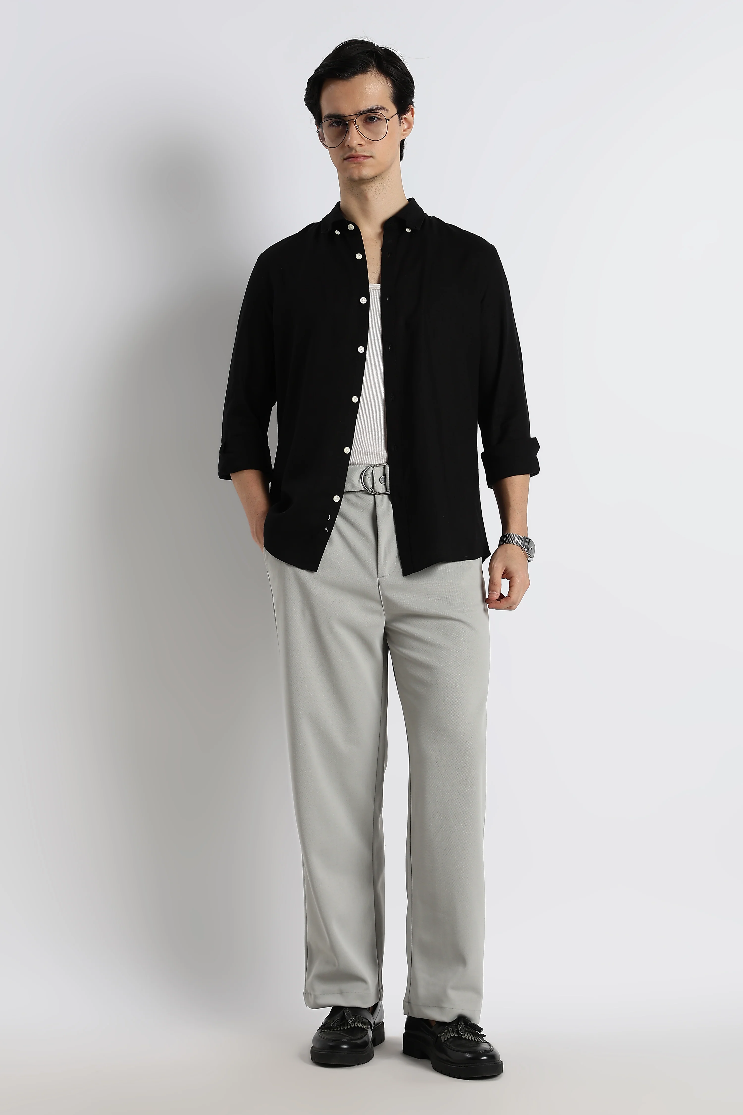 Men Cotton-Linen Shirt - Image 7