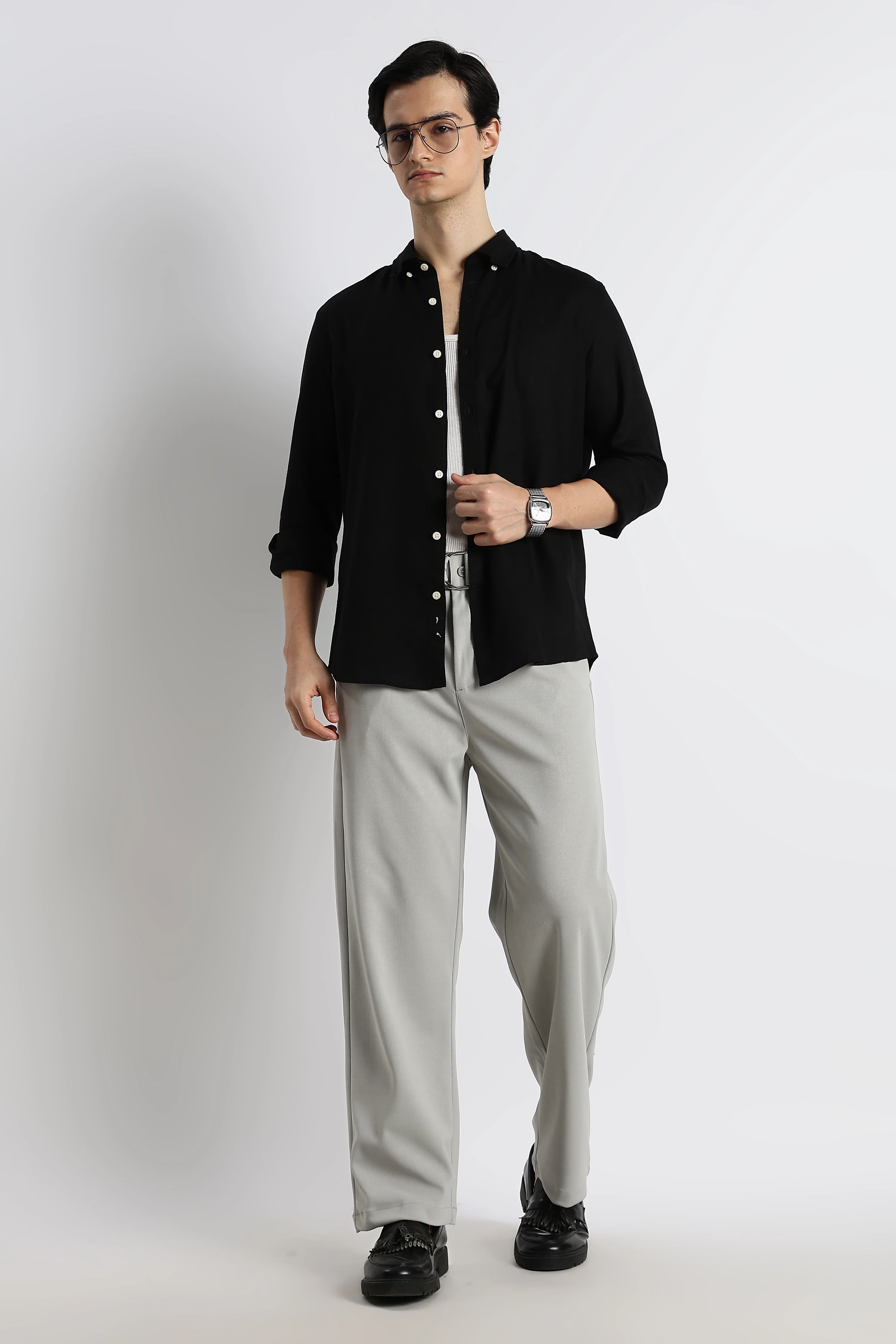 Men Cotton-Linen Shirt - Image 8