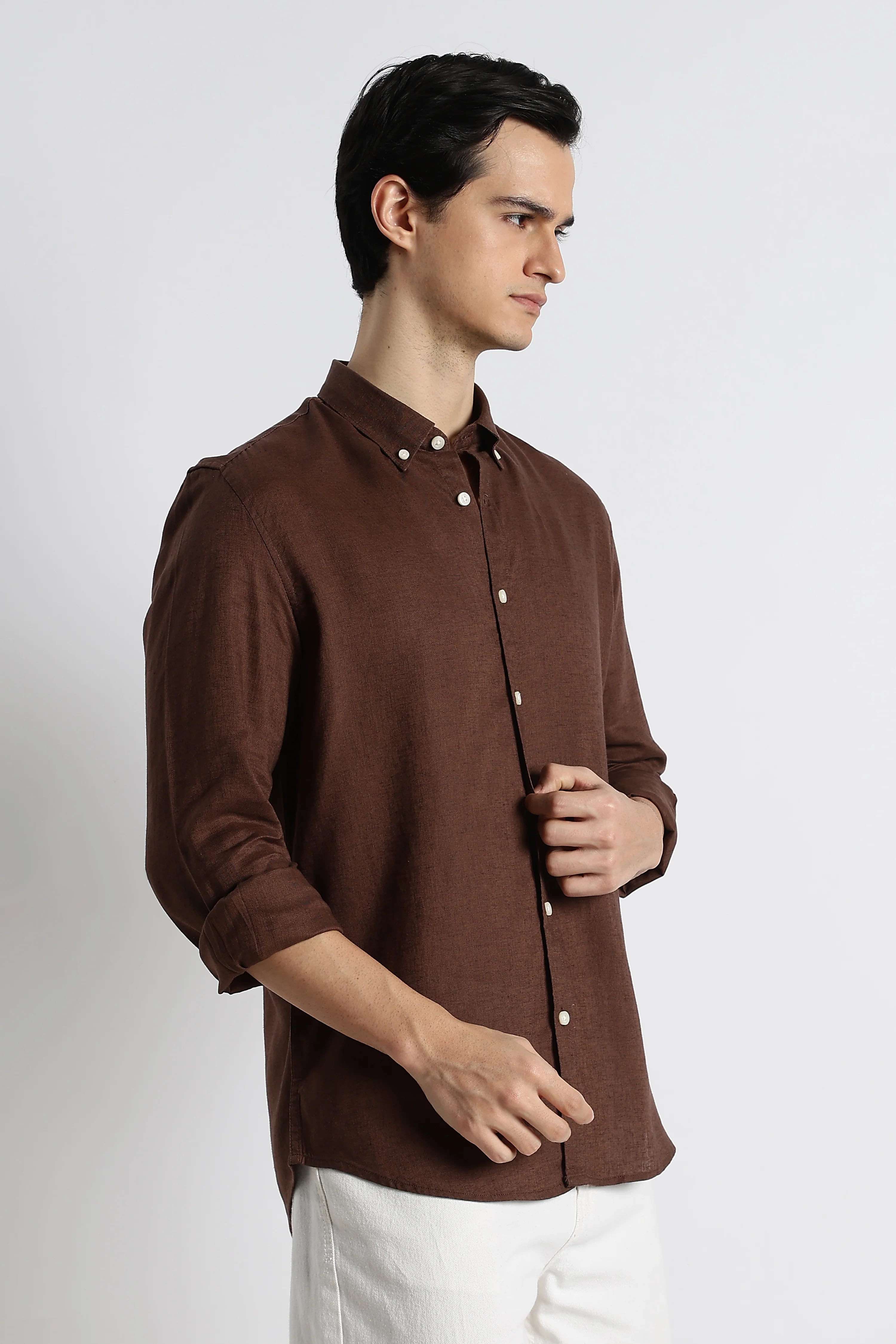 Men Cotton-Linen Shirt - Image 10