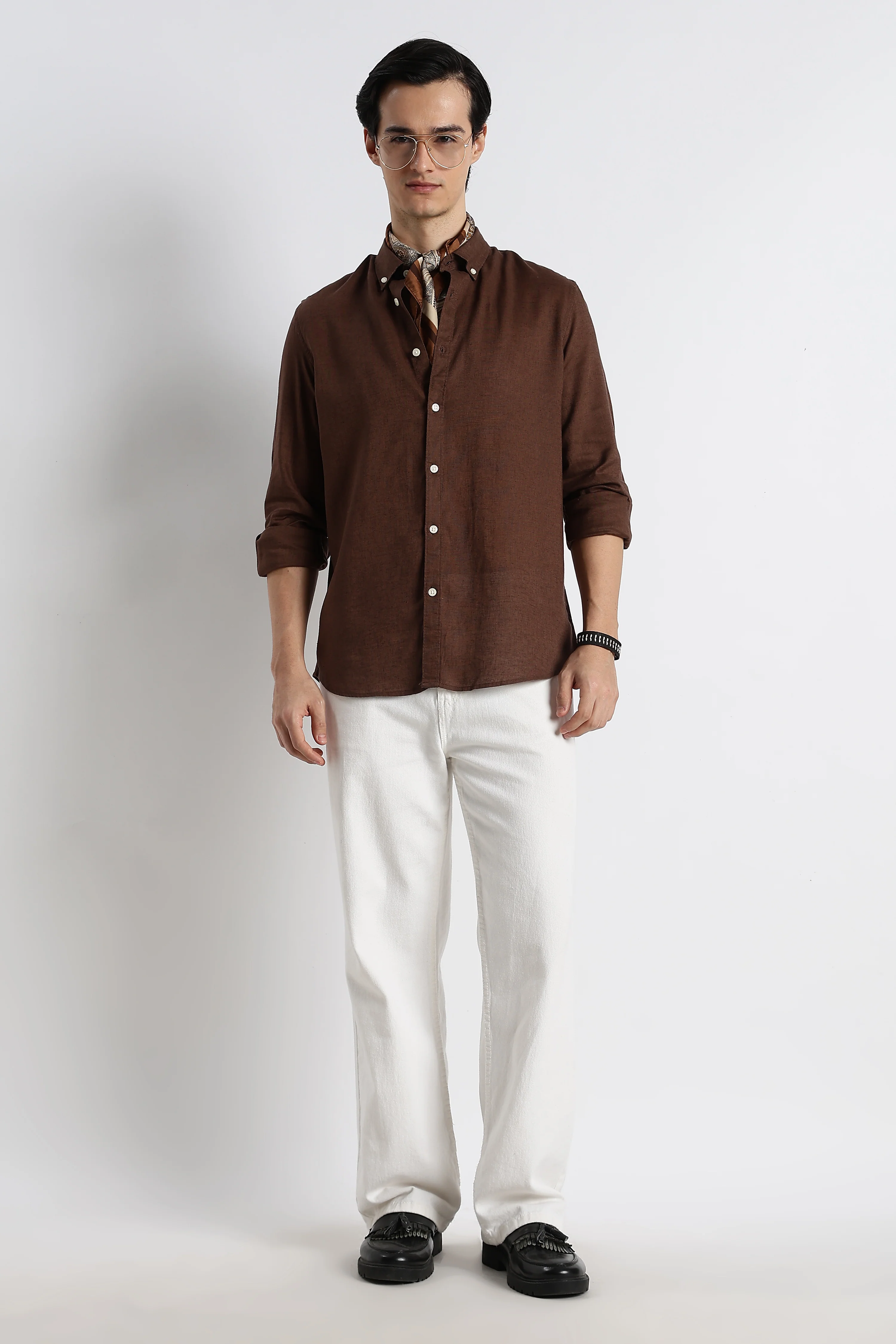Men Cotton-Linen Shirt - Image 3