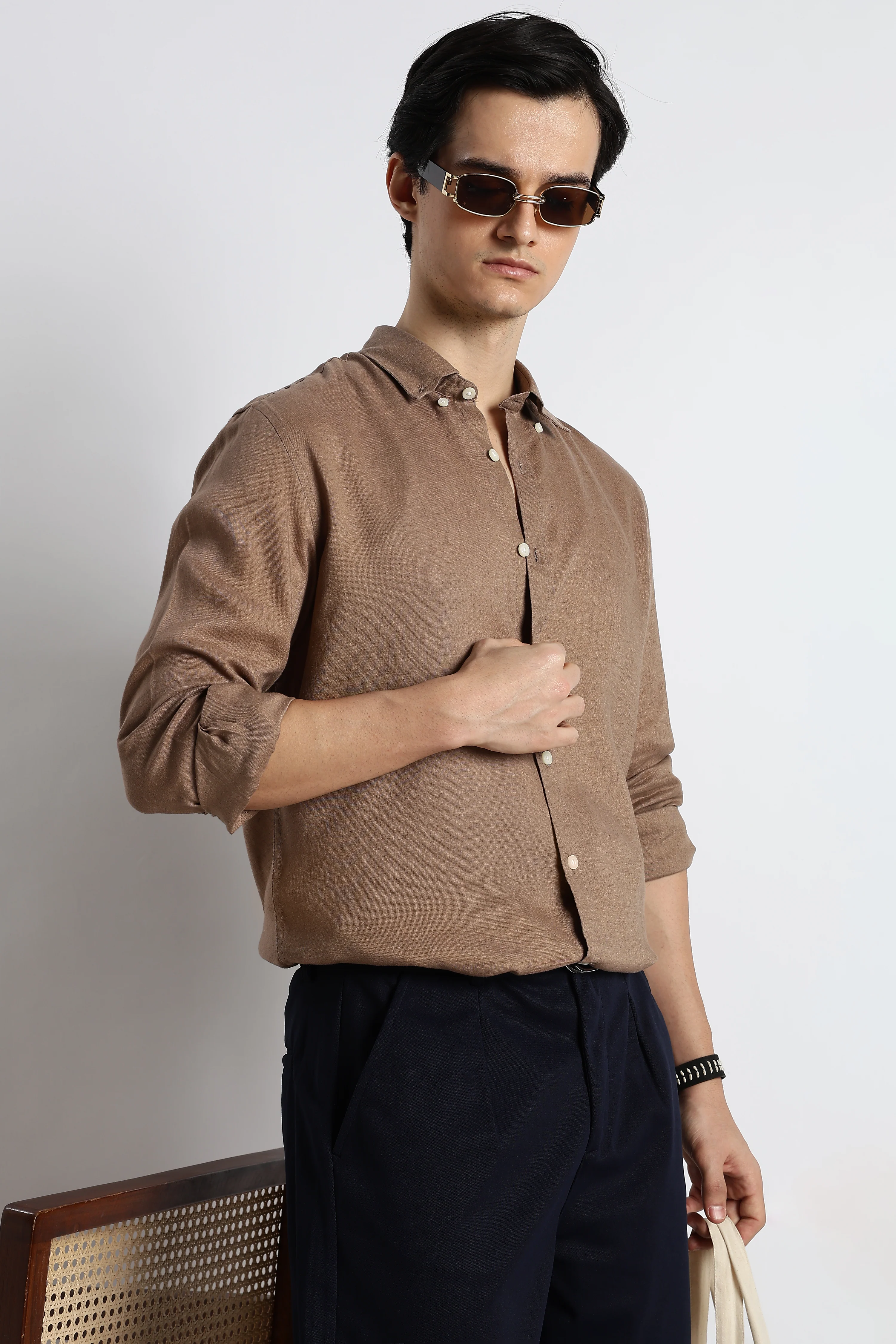 Men Cotton-Linen Shirt - Image 10