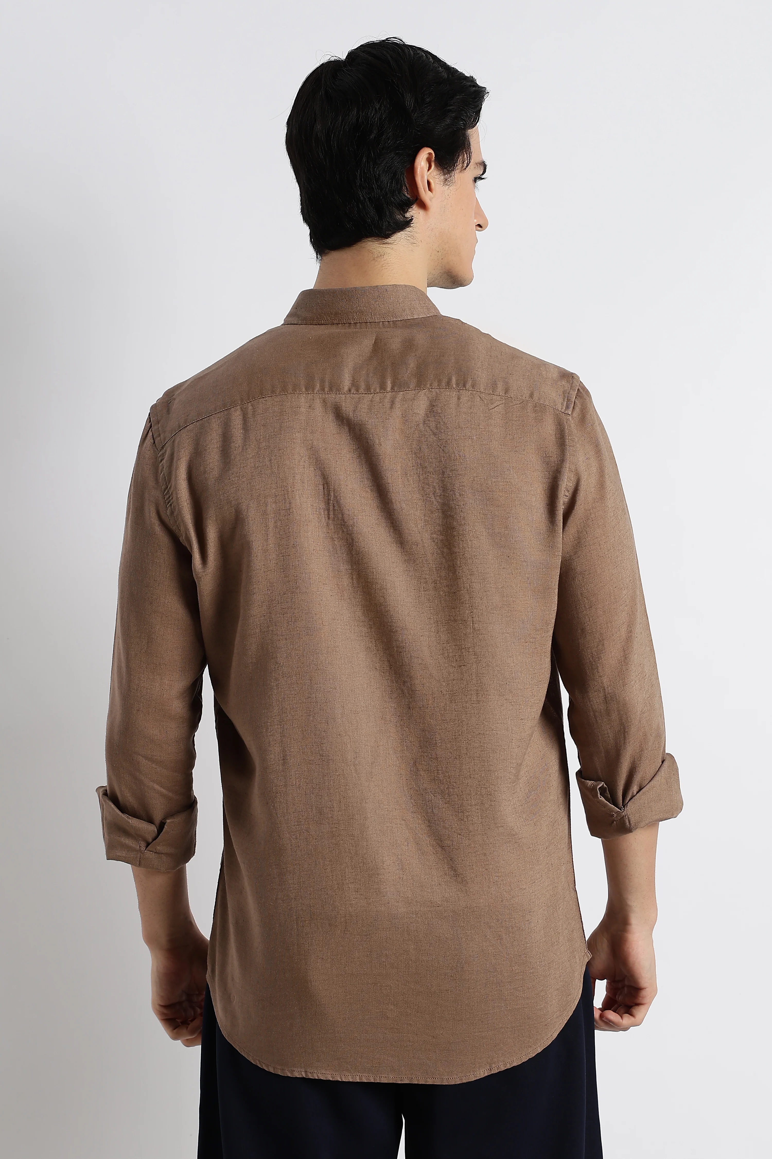 Men Cotton-Linen Shirt - Image 7