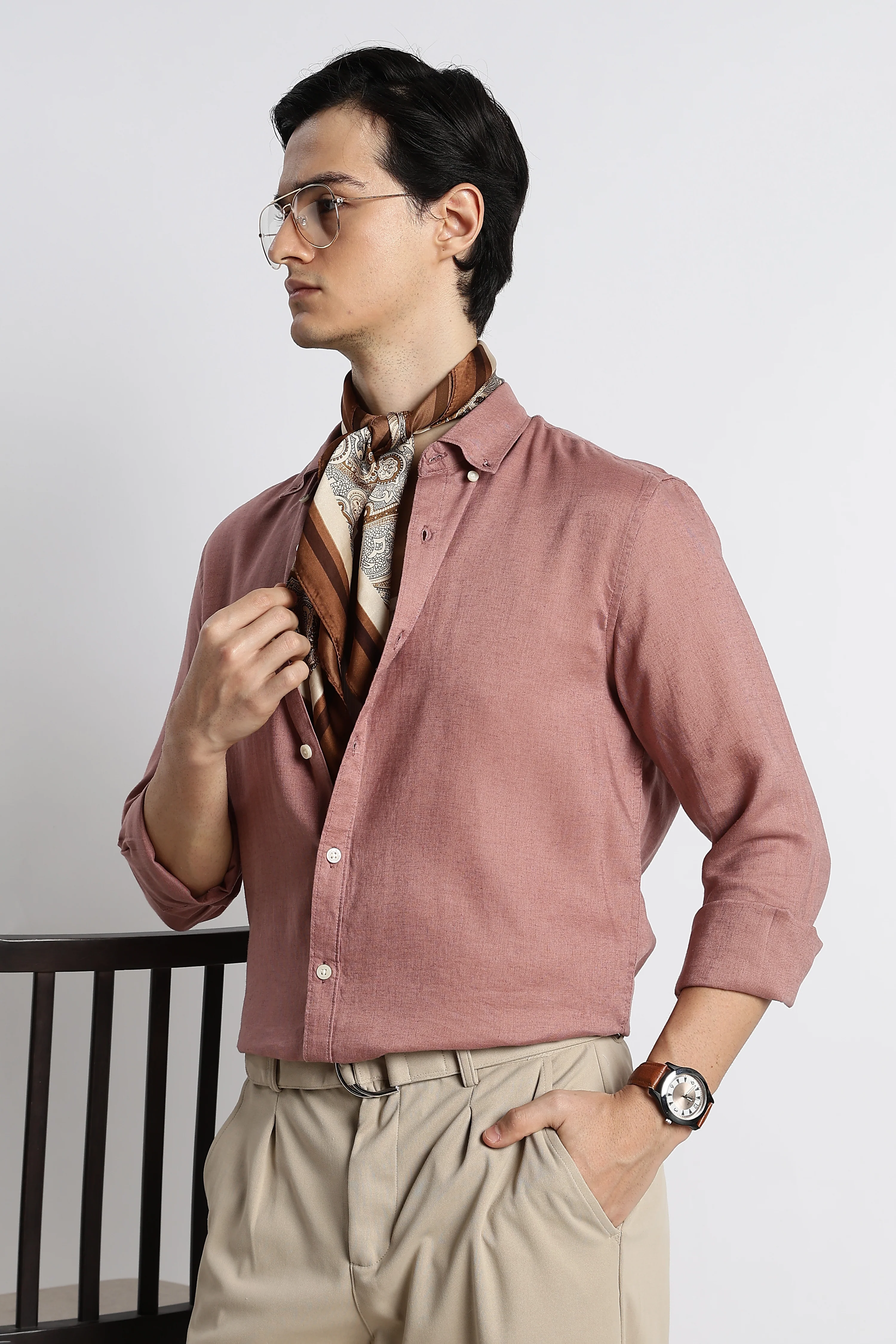 Men Cotton-Linen Shirt - Image 10