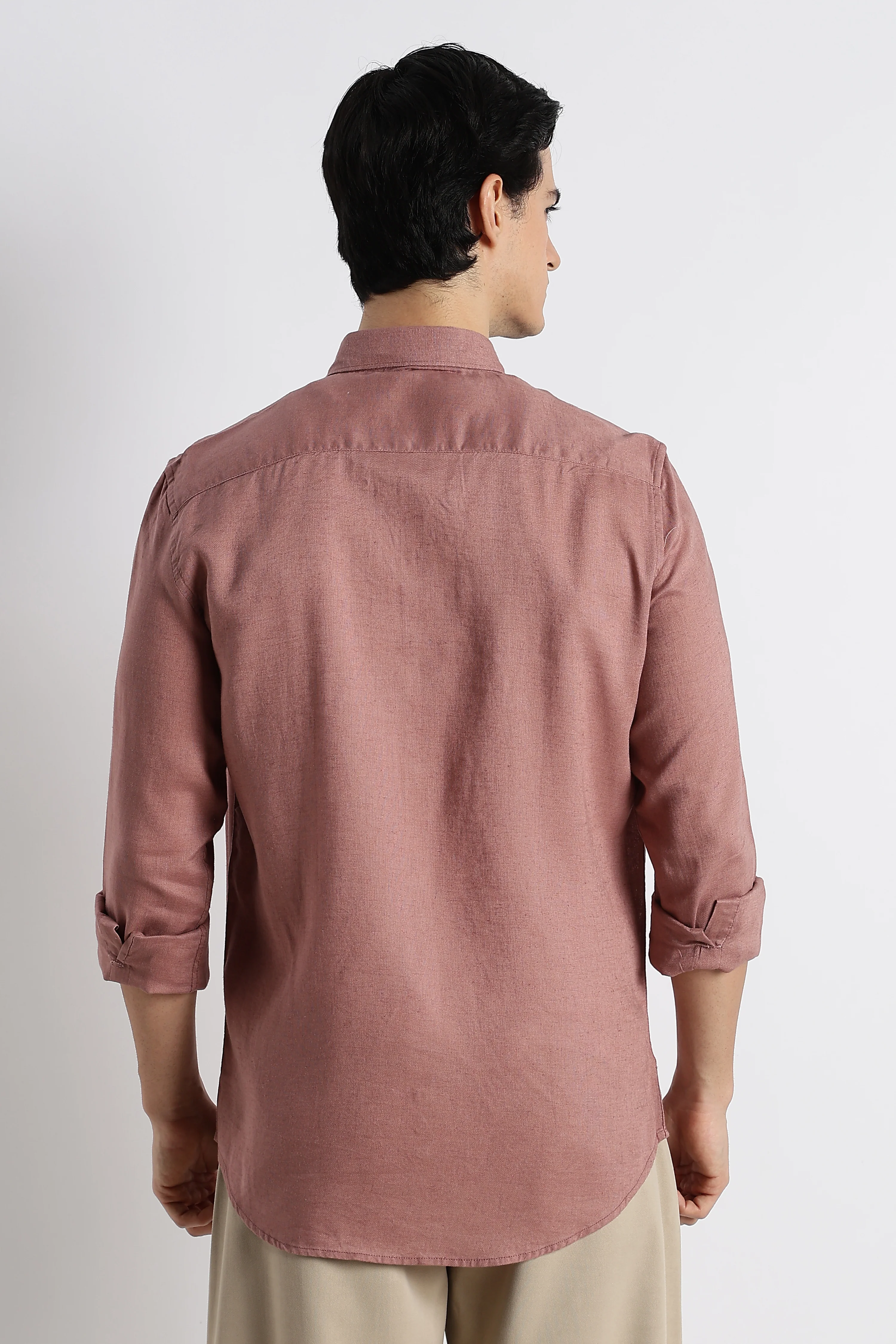 Men Cotton-Linen Shirt - Image 3