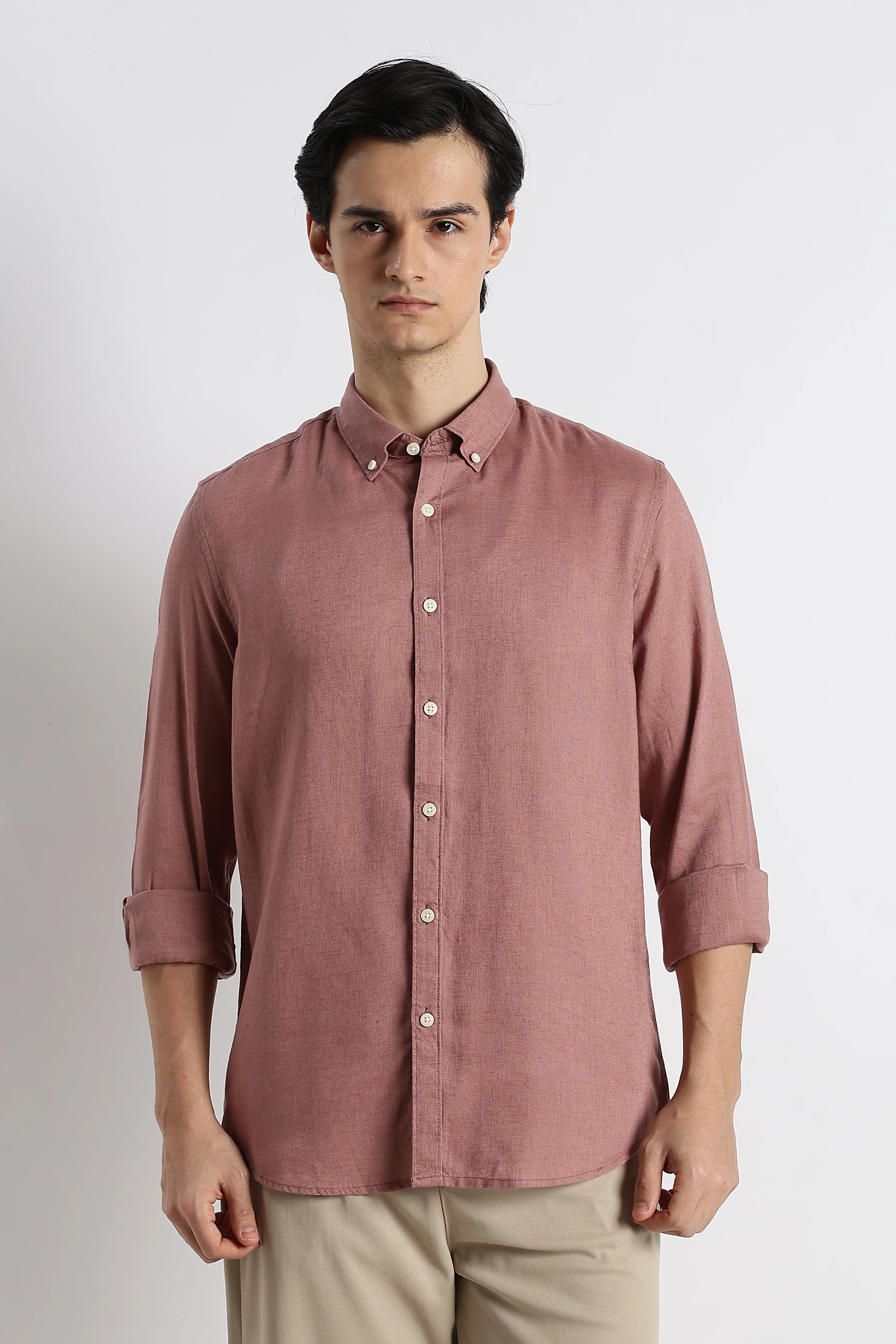 Men Cotton-Linen Shirt - Image 4