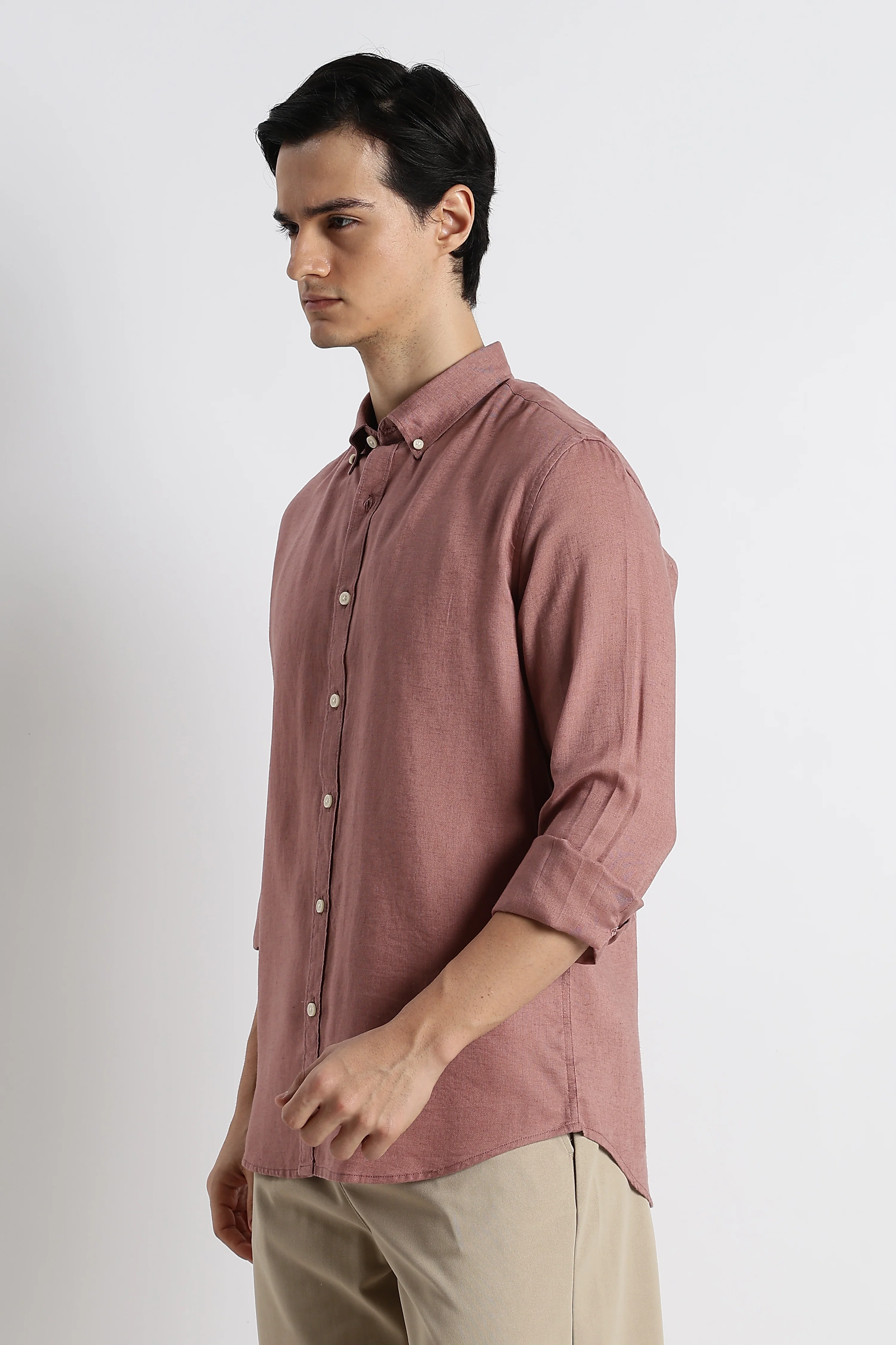 Men Cotton-Linen Shirt - Image 5