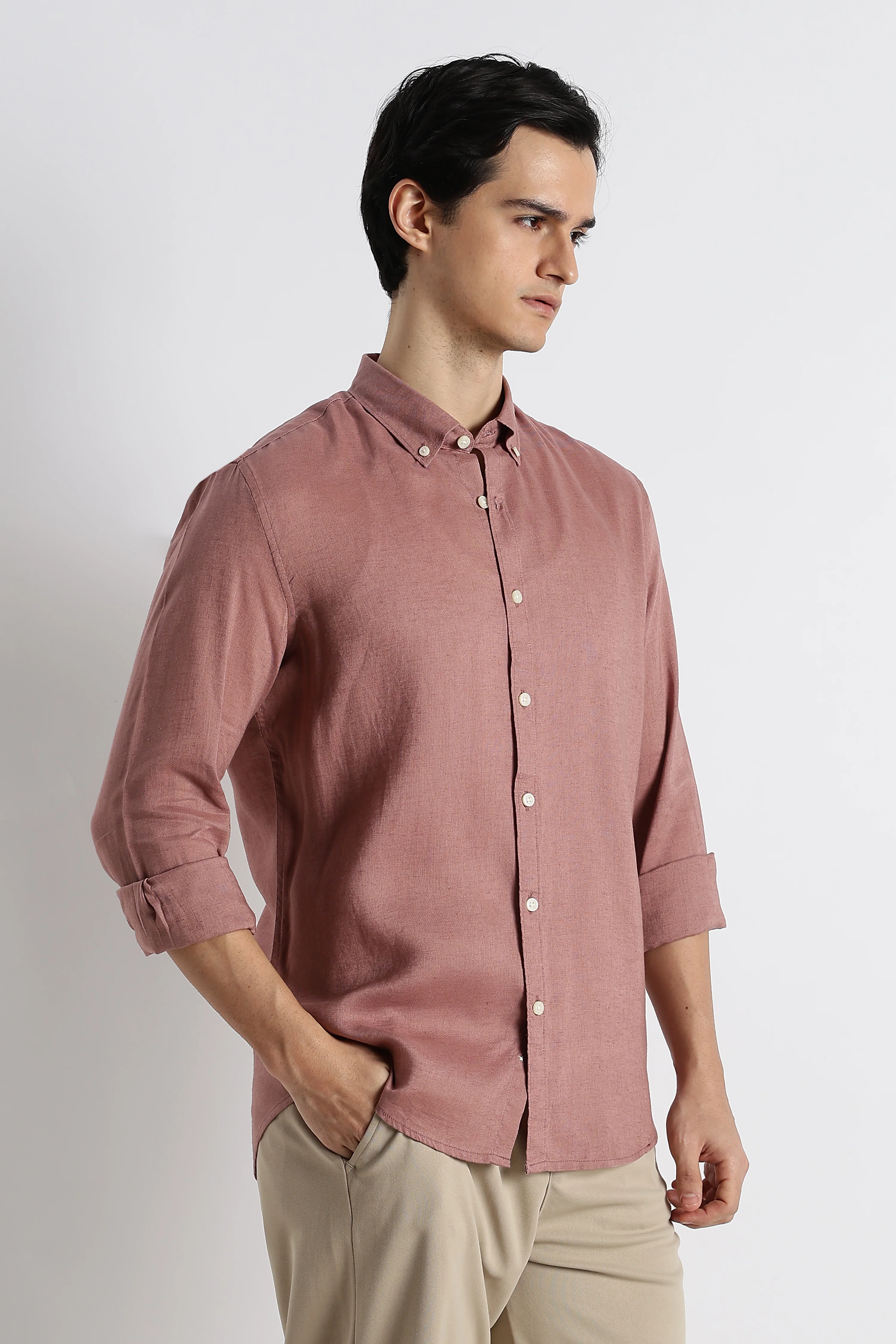 Men Cotton-Linen Shirt - Image 6