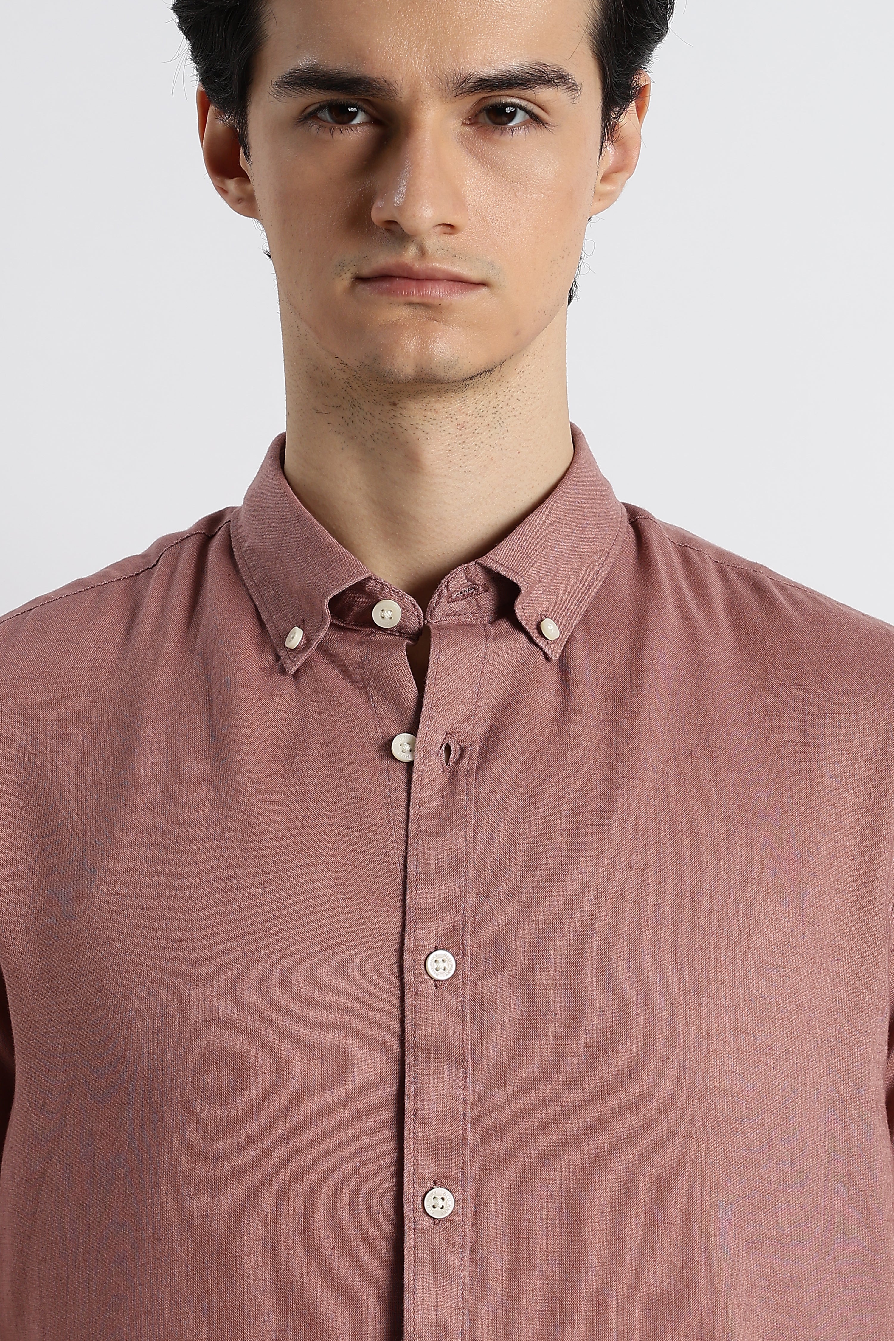 Men Cotton-Linen Shirt - Image 7