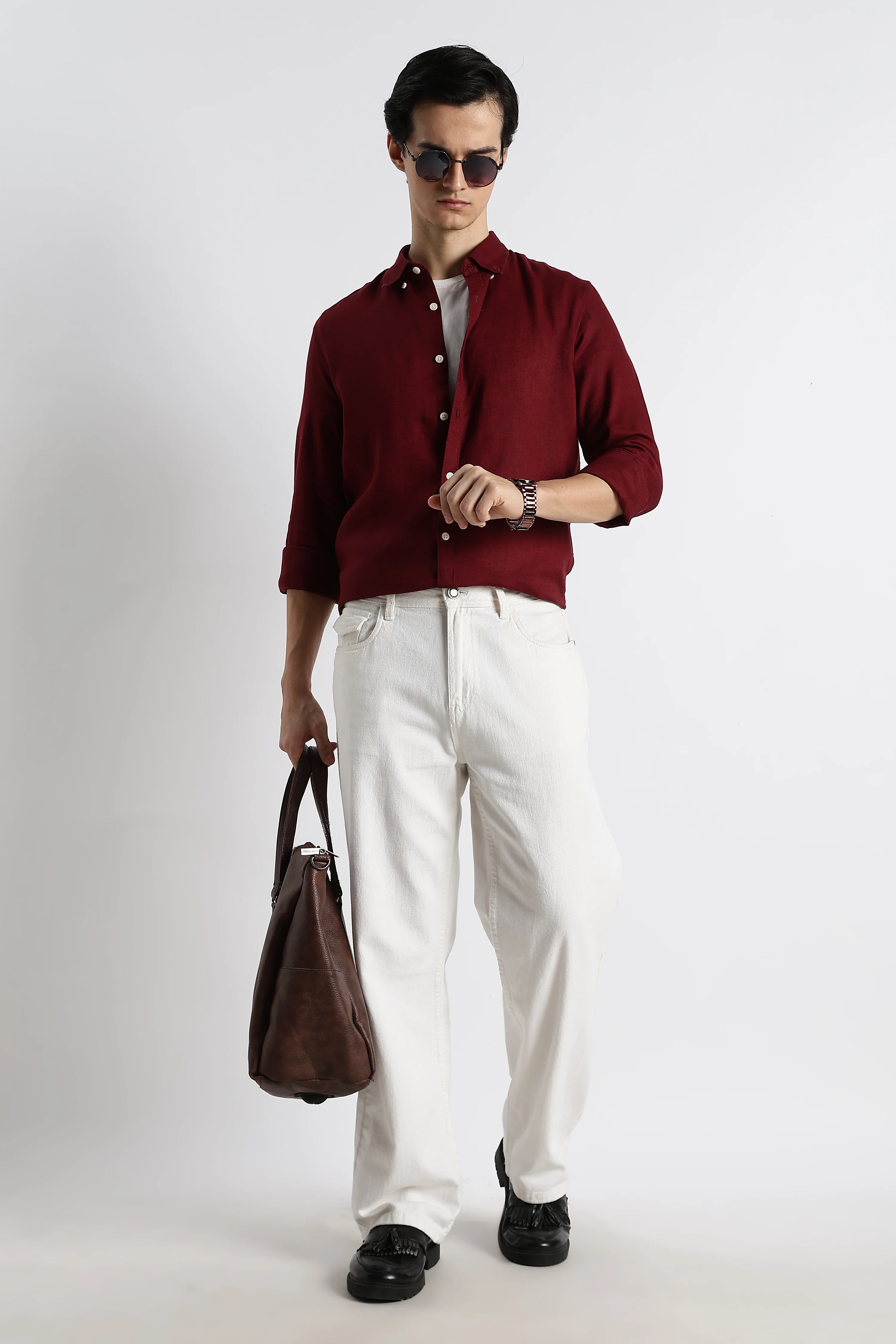 Men Cotton-Linen Shirt - Image 10
