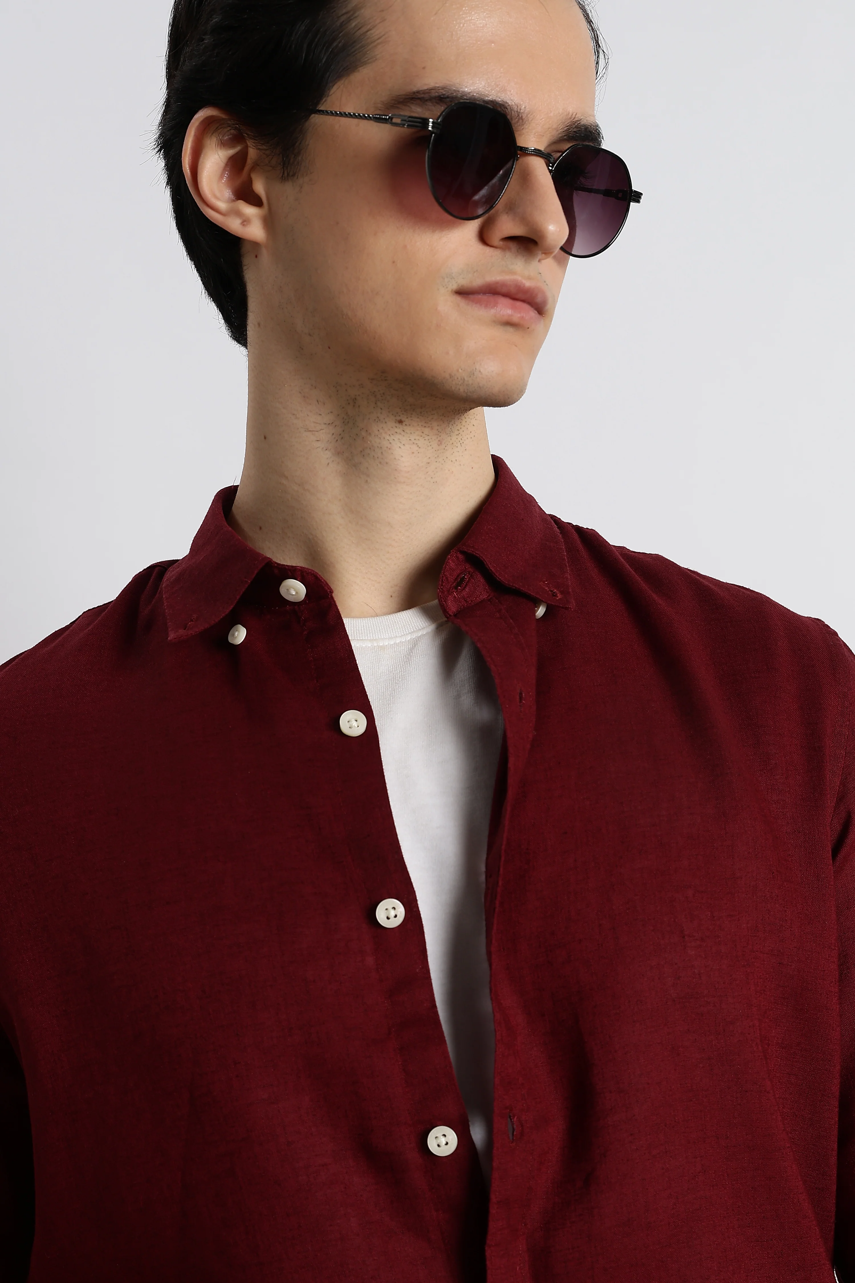 Men Cotton-Linen Shirt - Image 12