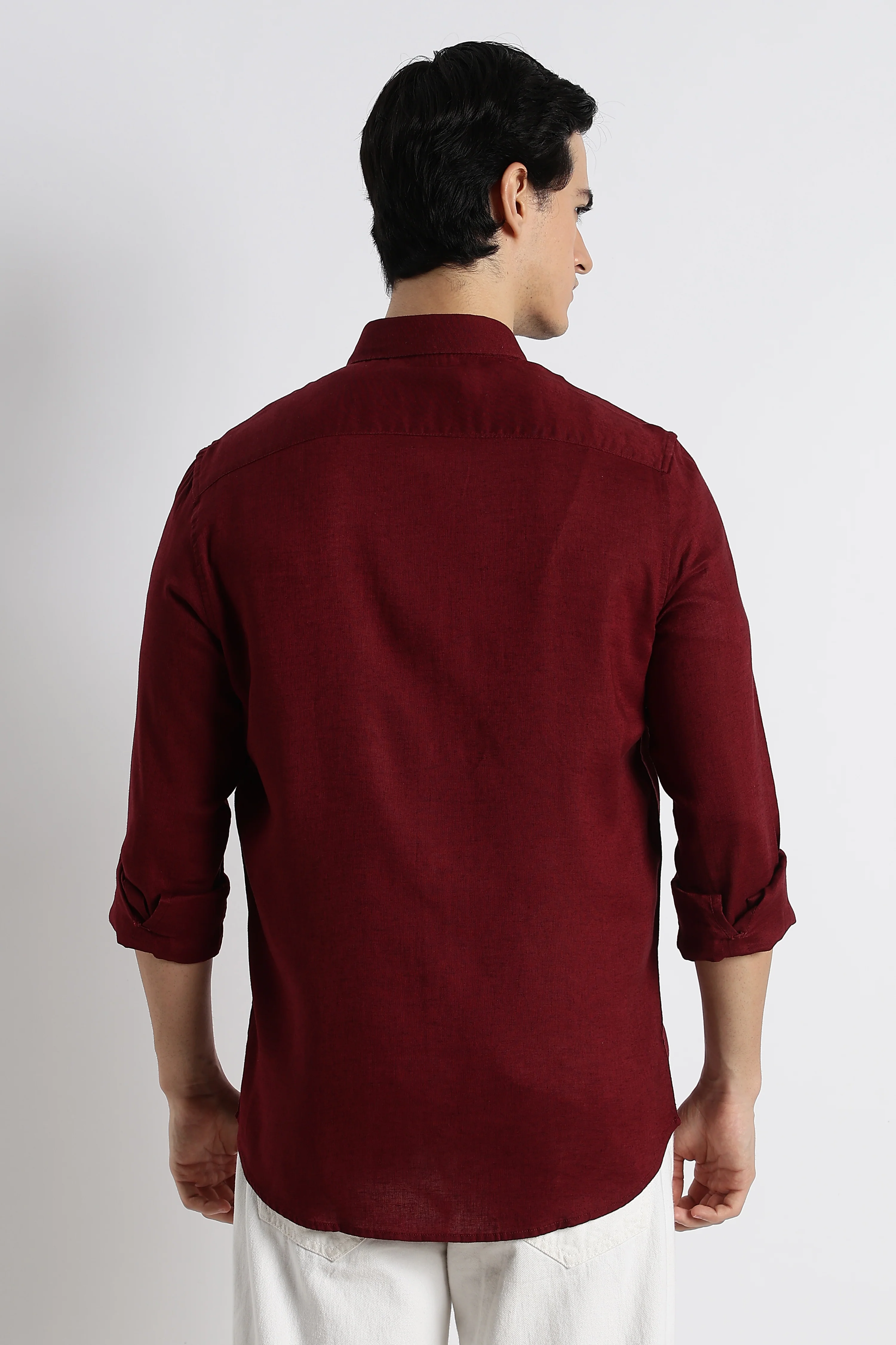 Men Cotton-Linen Shirt - Image 3