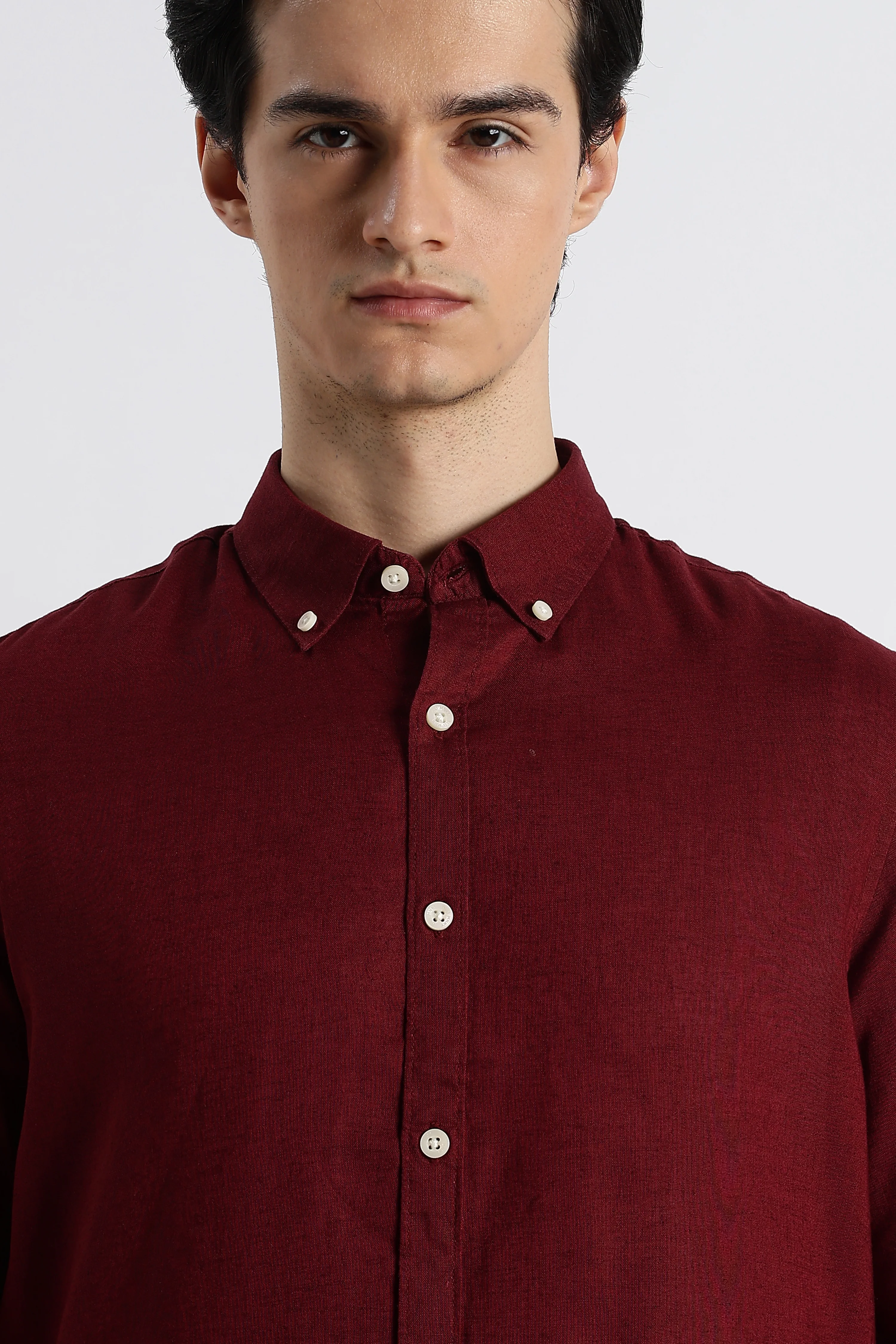 Men Cotton-Linen Shirt - Image 4
