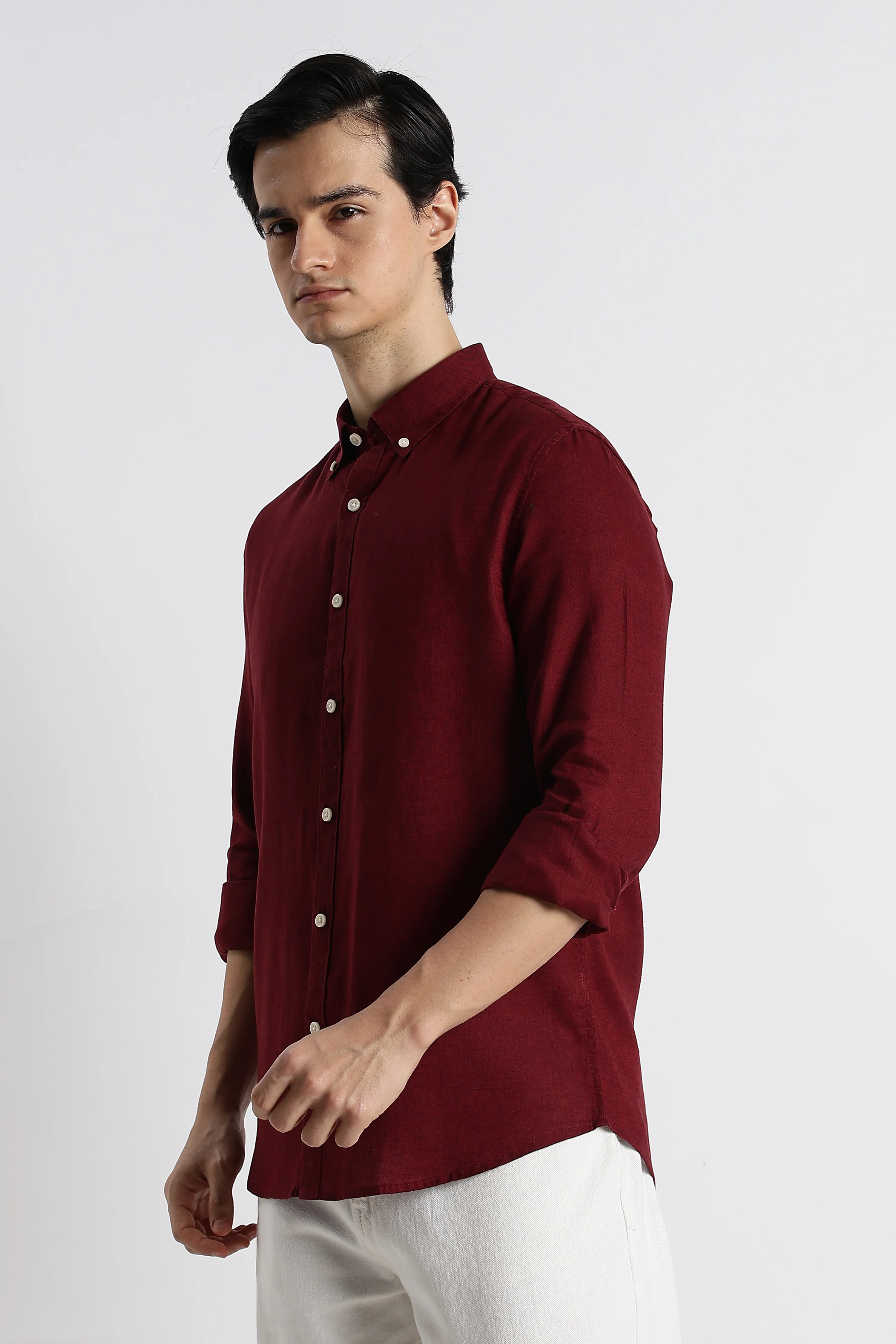 Men Cotton-Linen Shirt - Image 6