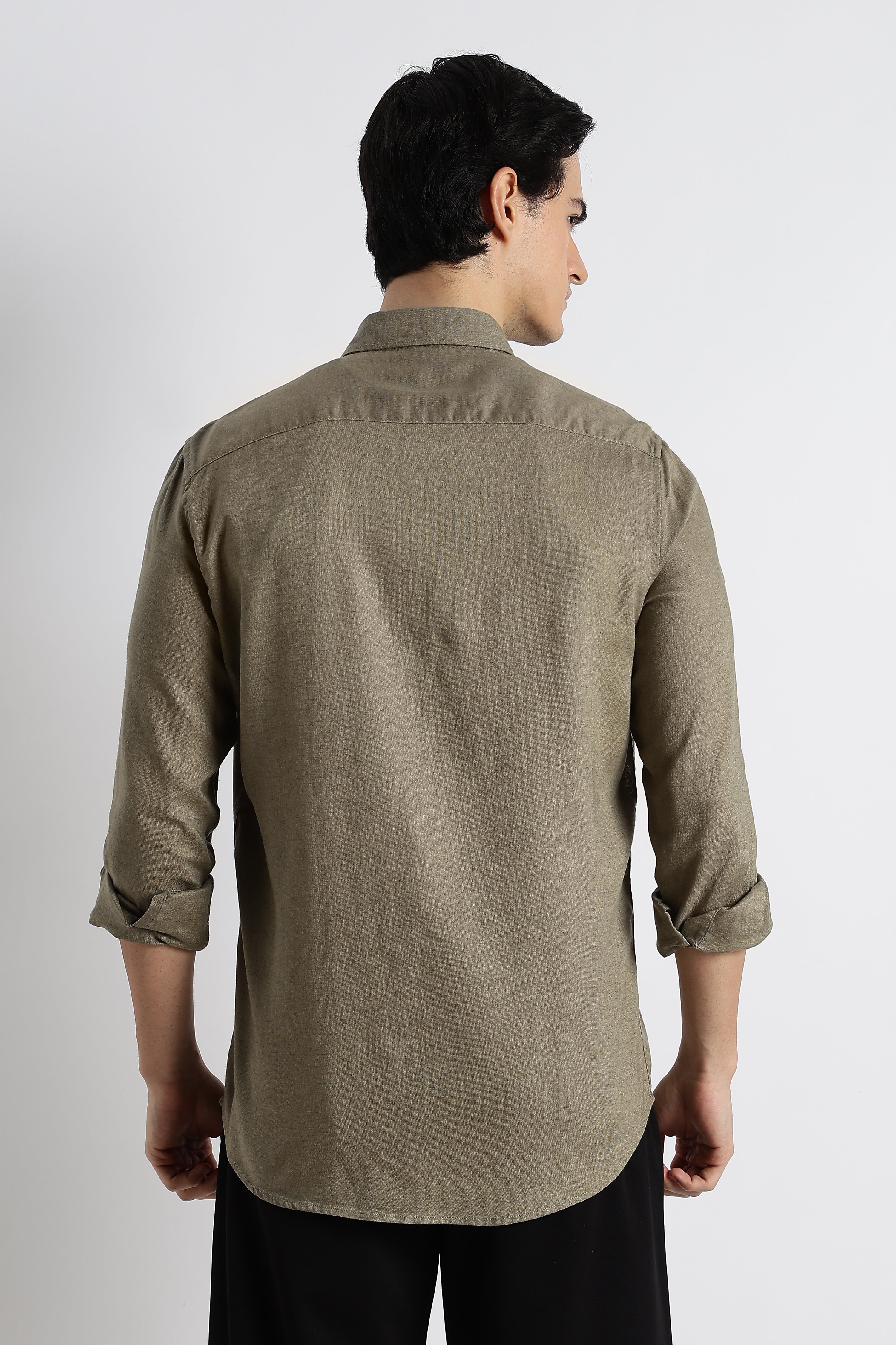 Men Cotton-Linen Shirt - Image 3