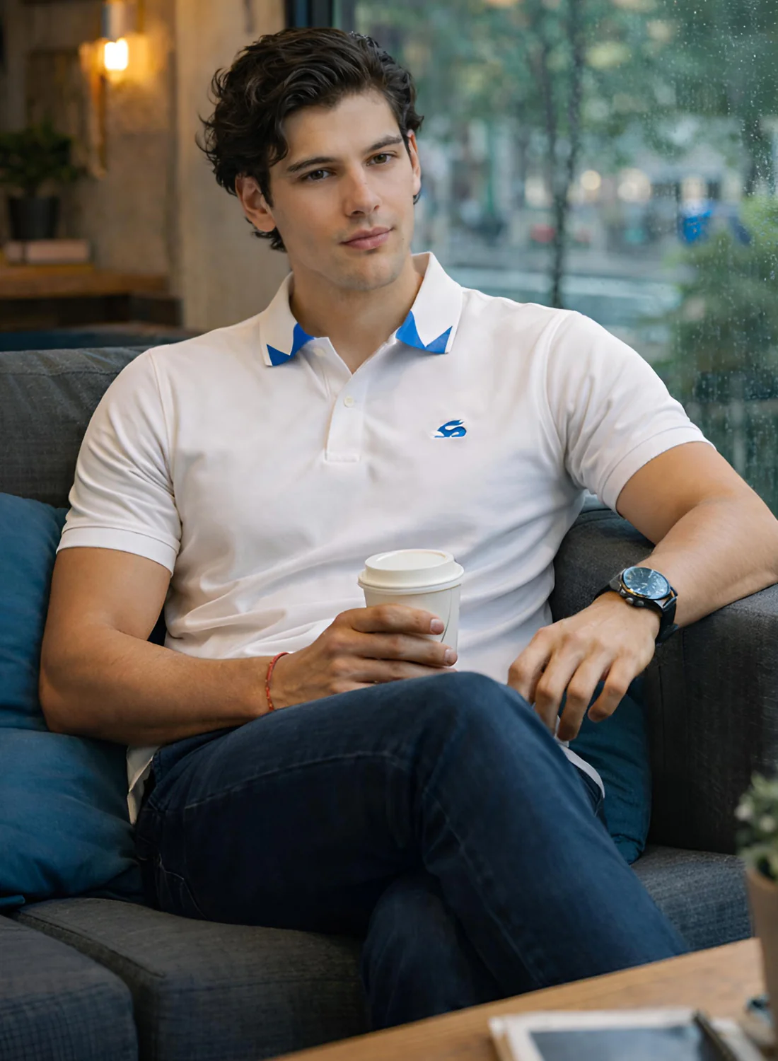 Men Cotton Polo T Shirt - Image 5