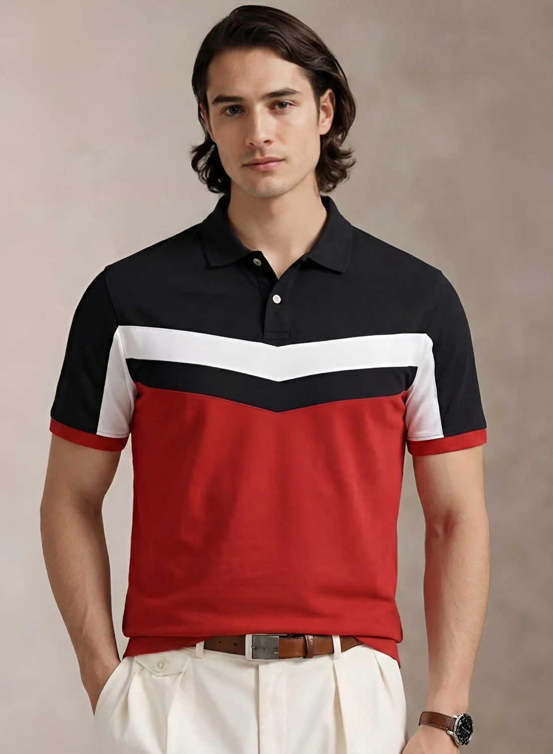 Men Cotton Polo T Shirt