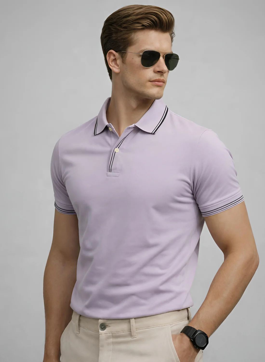 Men Cotton Polo T Shirt - Image 3