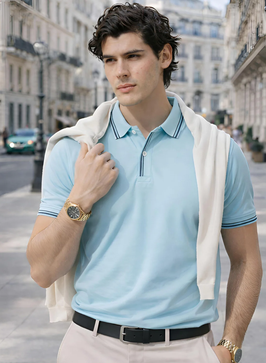 Men Cotton Polo T Shirt - Image 5
