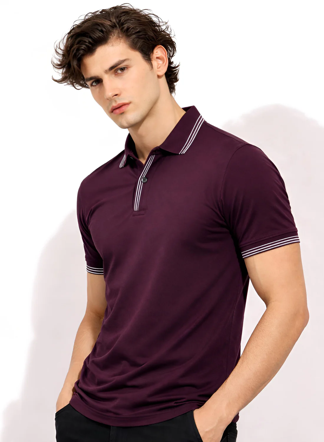 Men Cotton Polo T Shirt - Image 3