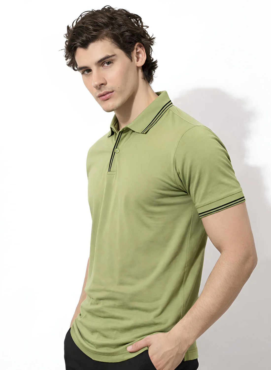 Men Cotton Polo T Shirt - Image 3