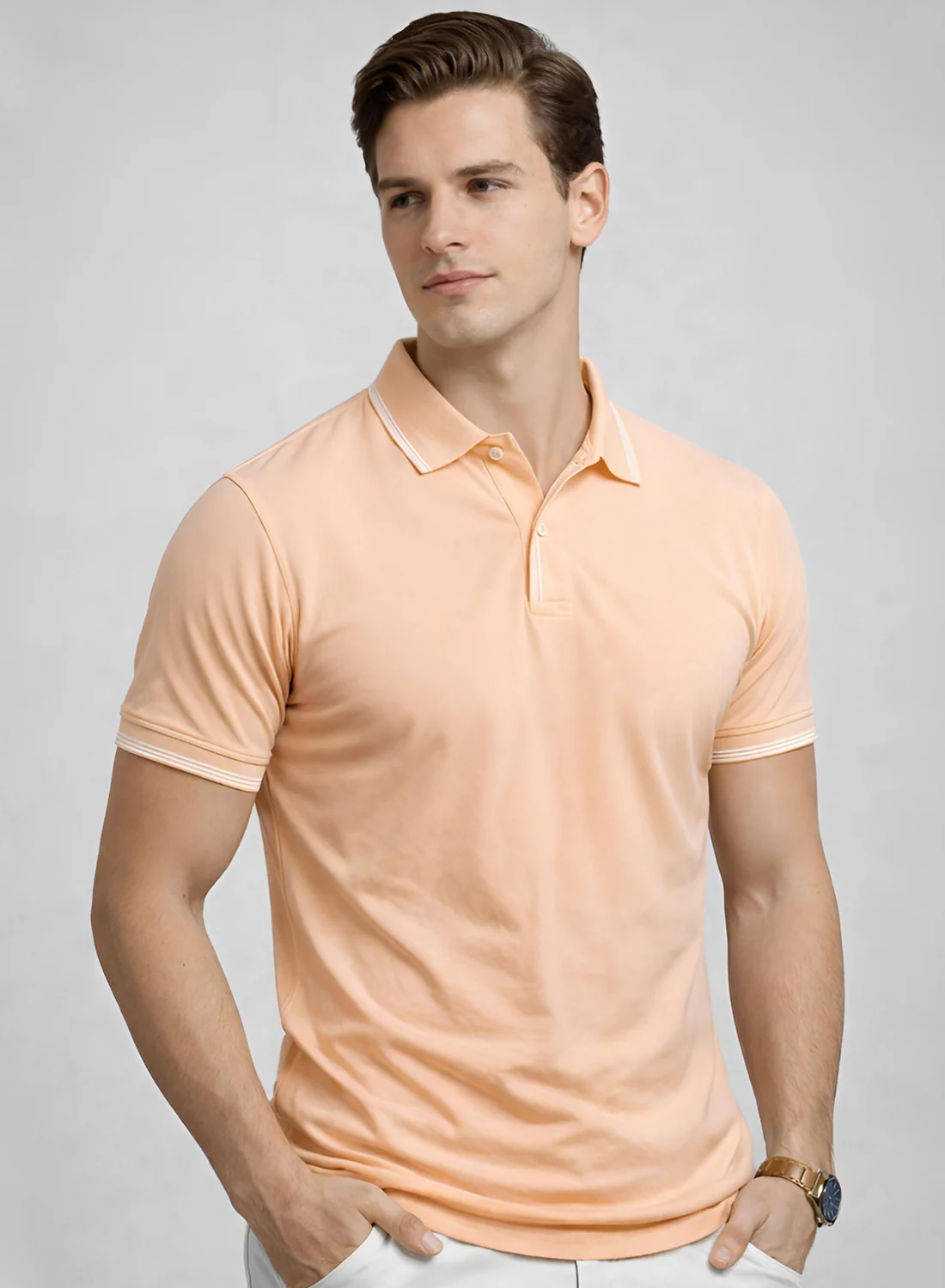 Men Cotton Polo T Shirt - Image 3