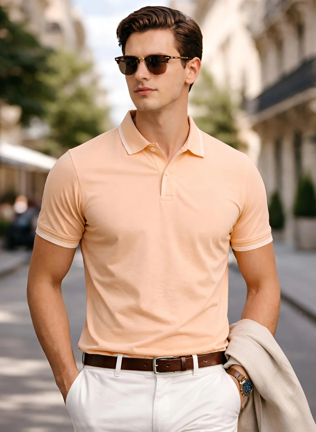 Men Cotton Polo T Shirt - Image 5