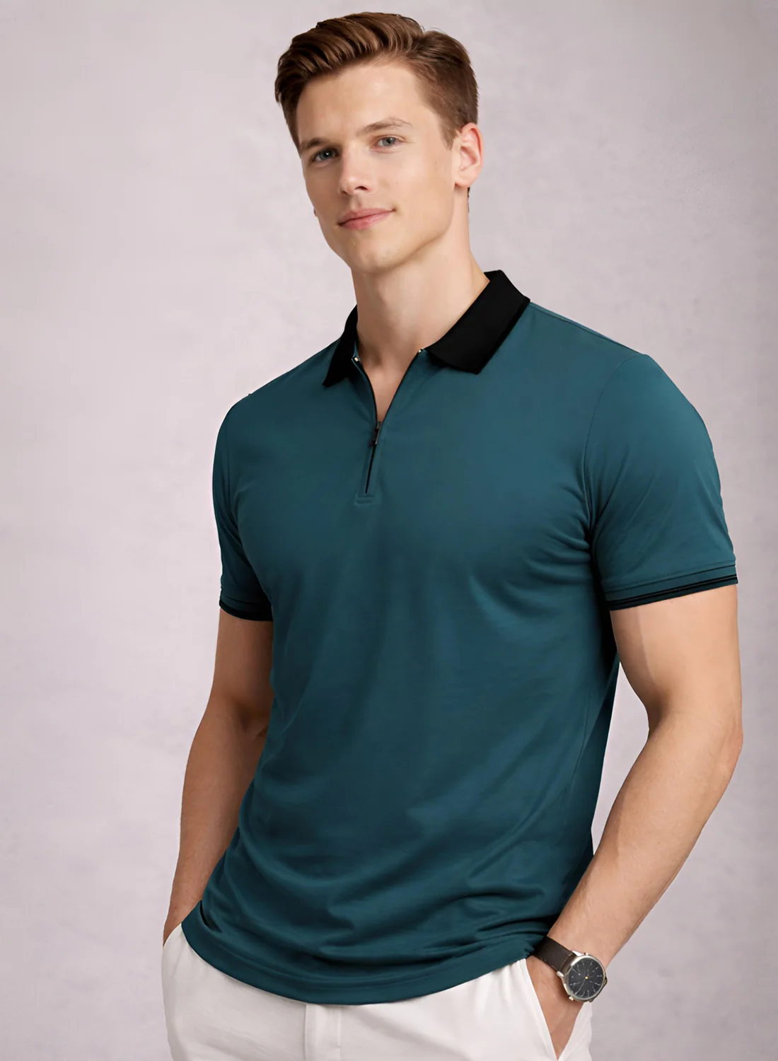 Men Cotton Polo T Shirt - Image 3