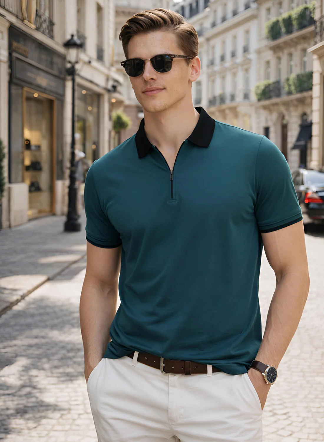 Men Cotton Polo T Shirt - Image 5