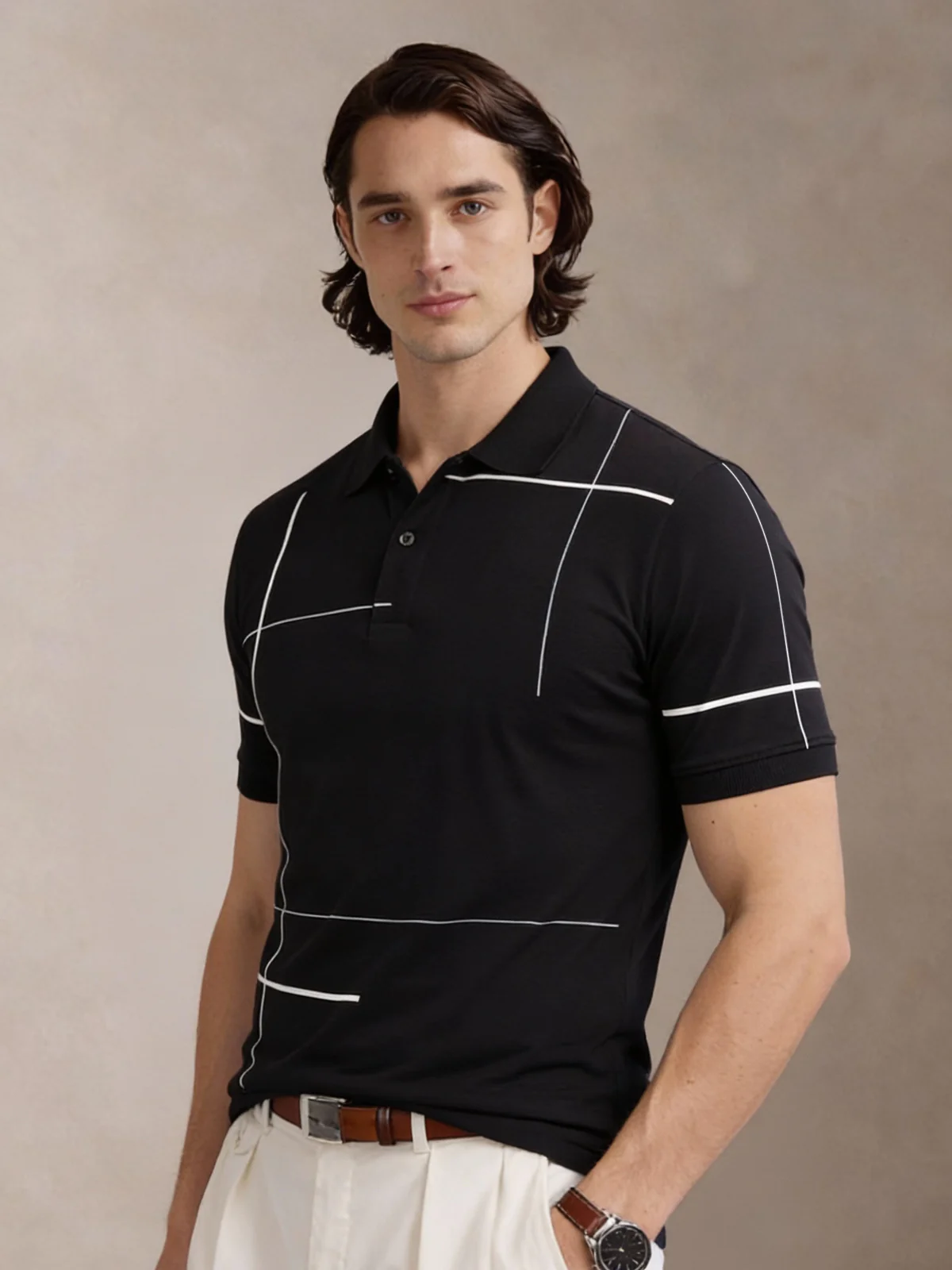 Men Cotton Polo T Shirt - Image 3