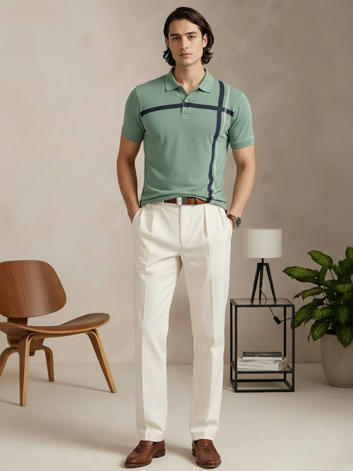 Men Cotton Polo T Shirt - Image 3