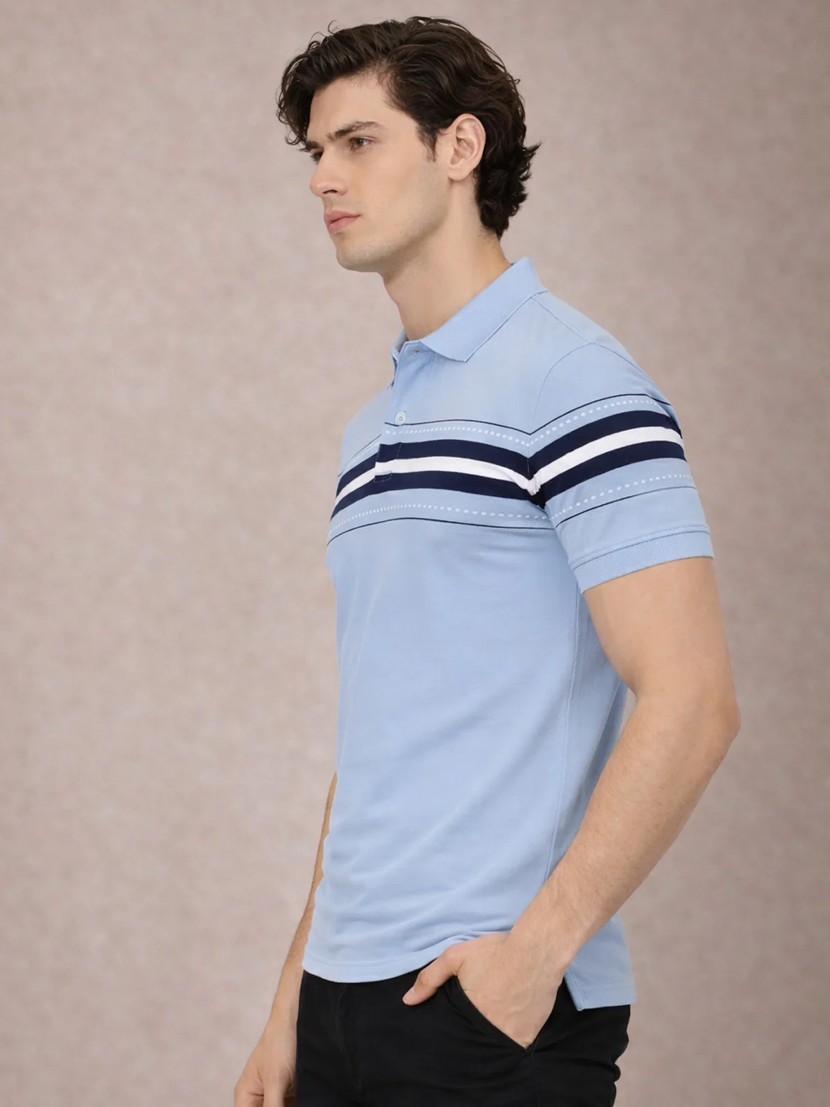 Men Cotton Polo T Shirt - Image 3