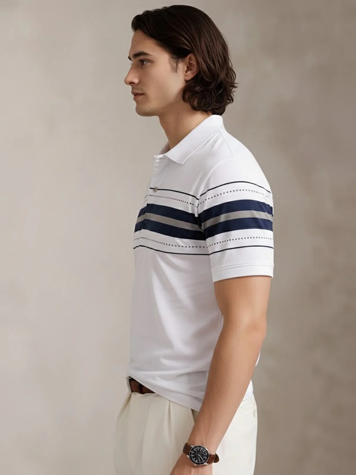 Men Cotton Polo T Shirt - Image 3