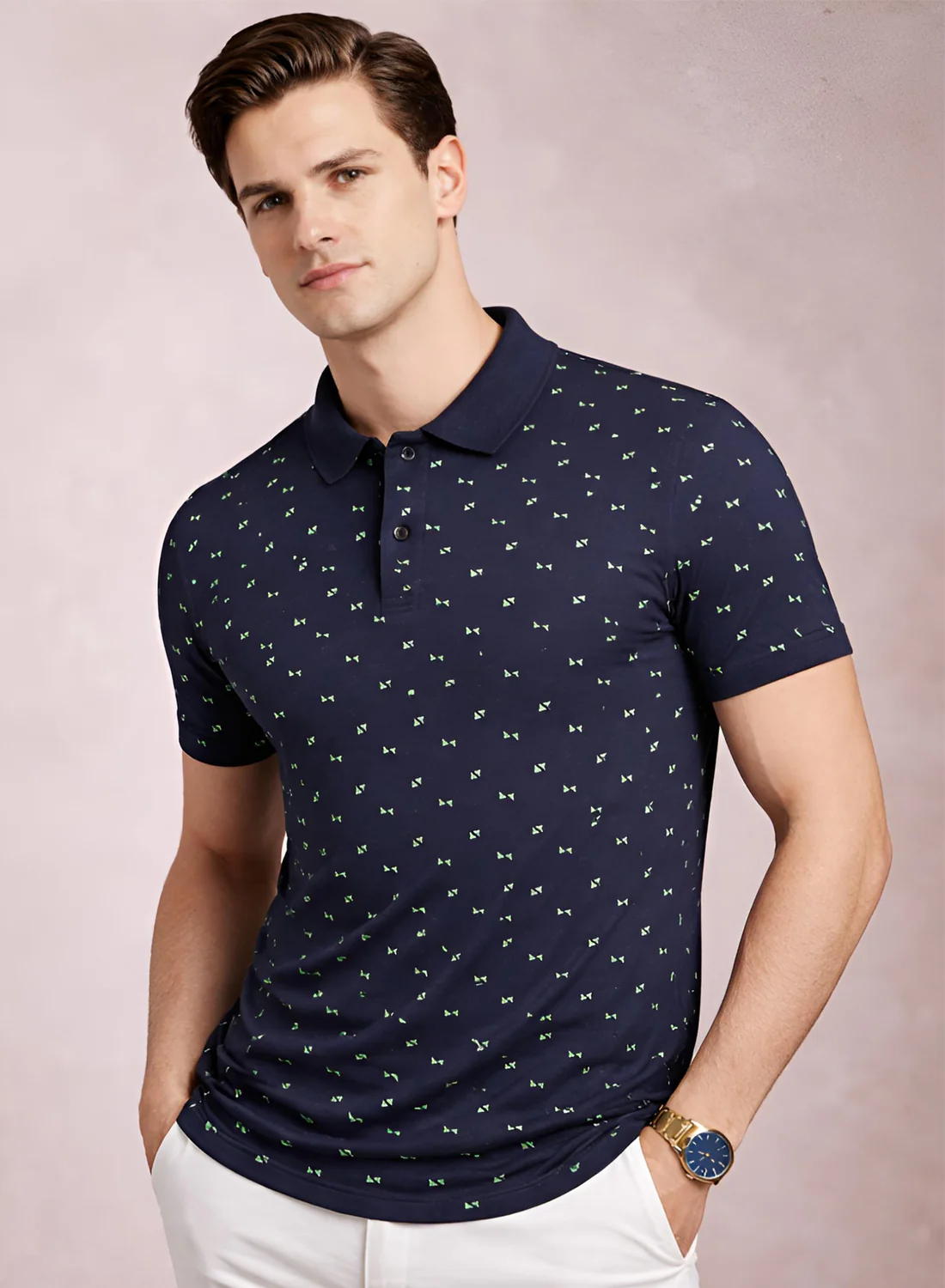 Men Cotton Polo T Shirt - Image 3