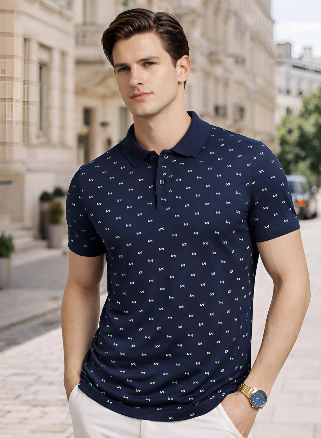 Men Cotton Polo T Shirt - Image 5